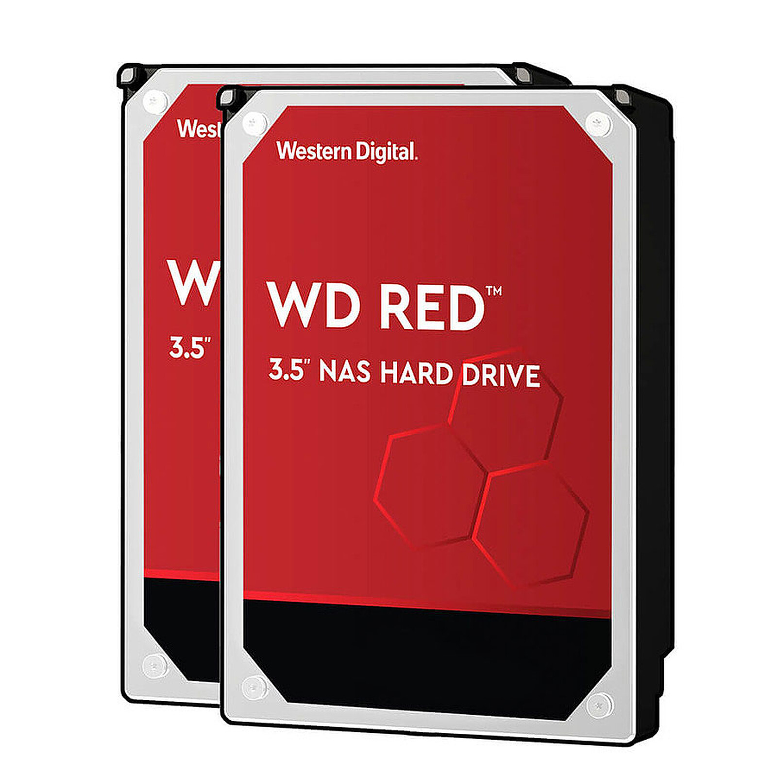 Lot de 2 disques durs Western Digital WD Red 4 To - Disque Dur SATA 3.5 -  Top Achat