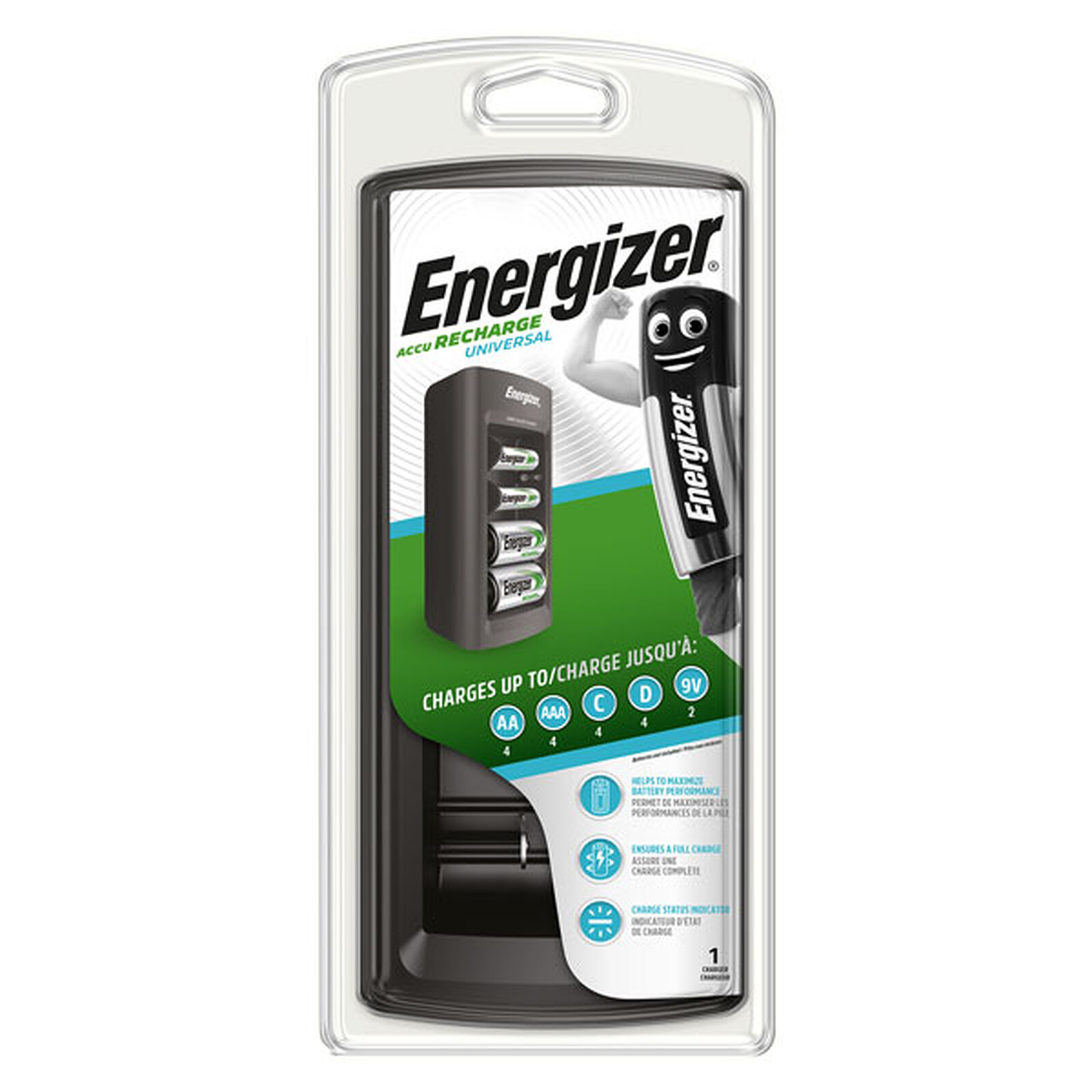 Energizer Accu Recharge Power Plus D 2500 mAh (par 2) 1.5V - Pile