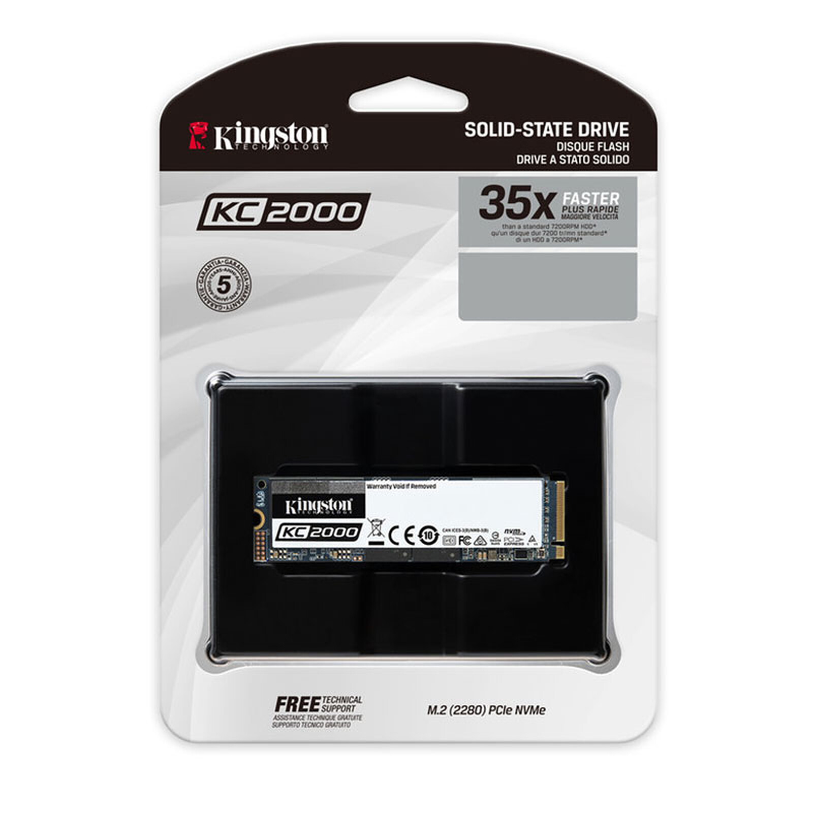 Kingston-Disque dur interne NV2 SSD, PCIe M.2 2280, 250 Go, 500 Go