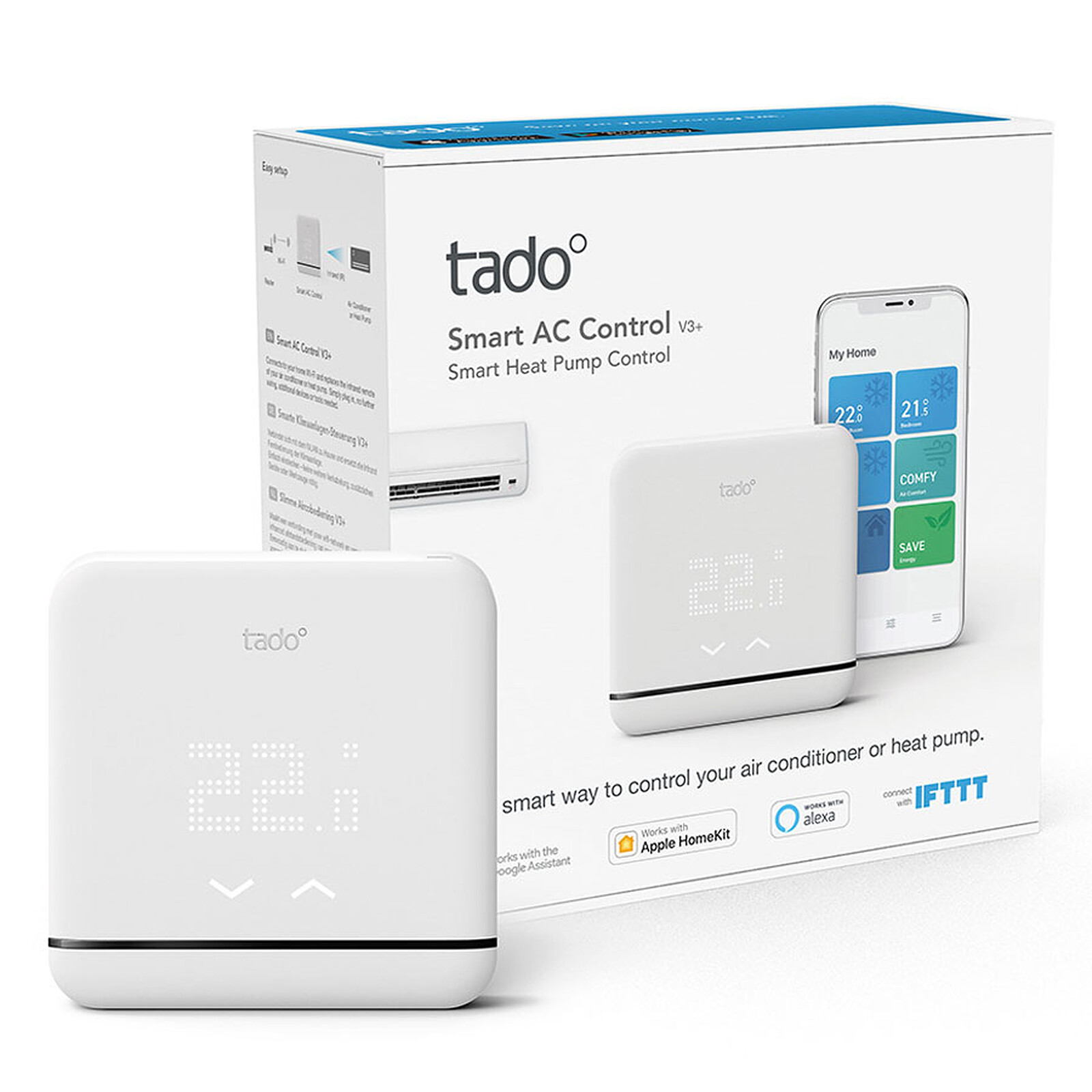 Tado Juego de termostato inteligente inalámbrico (Control inteligente: App  Tado)