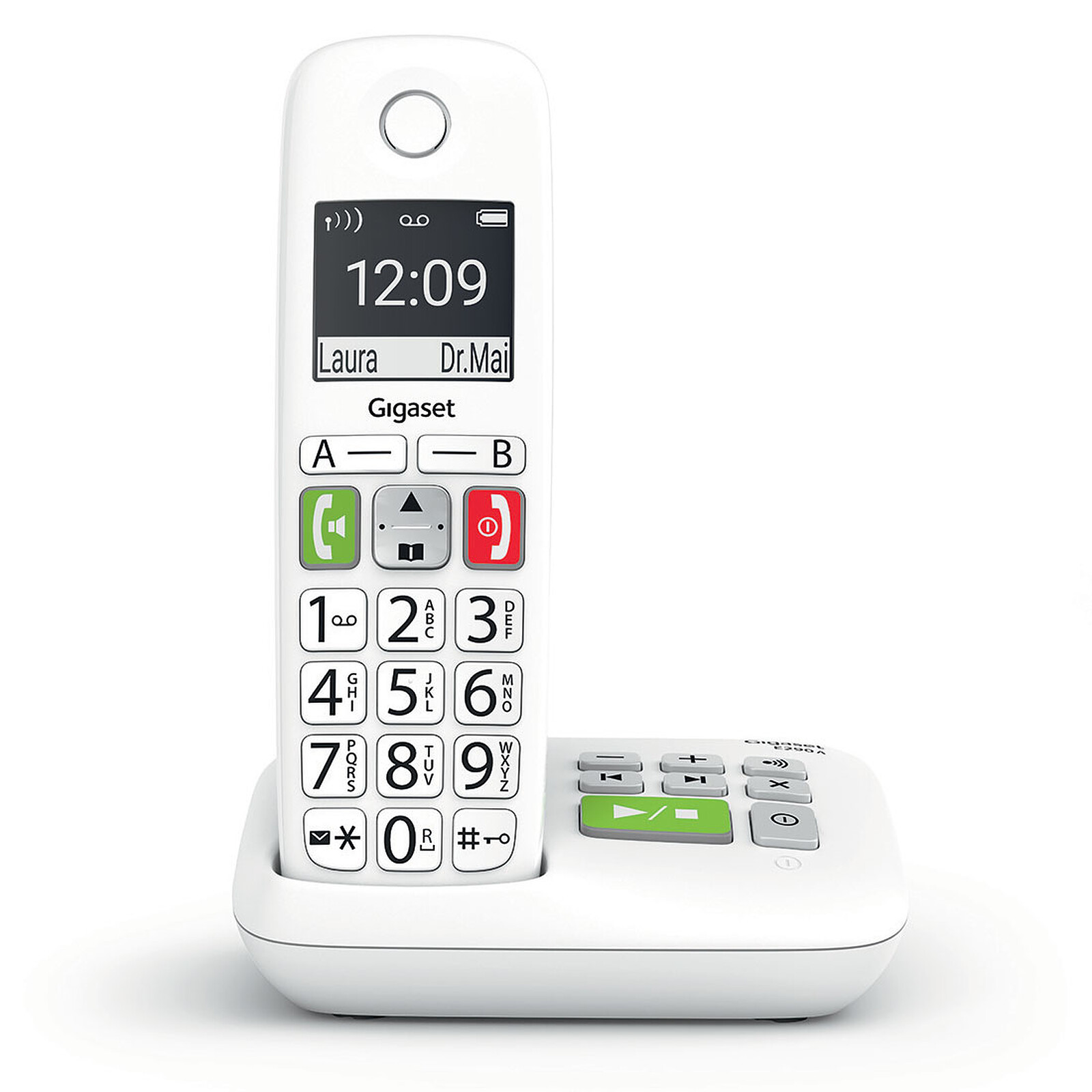 Téléphone fixe Senior sans combiné avec Grandes touches et Photos contacts, Modèles grandes touches