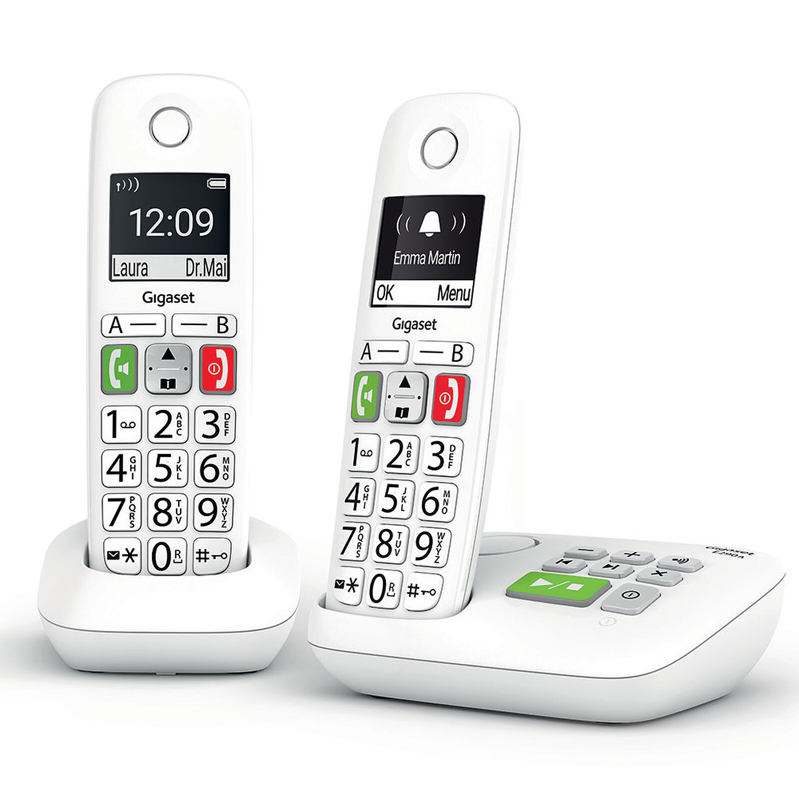 Alcatel XL585 Voice Duo Blanco - Teléfono inalámbrico - LDLC