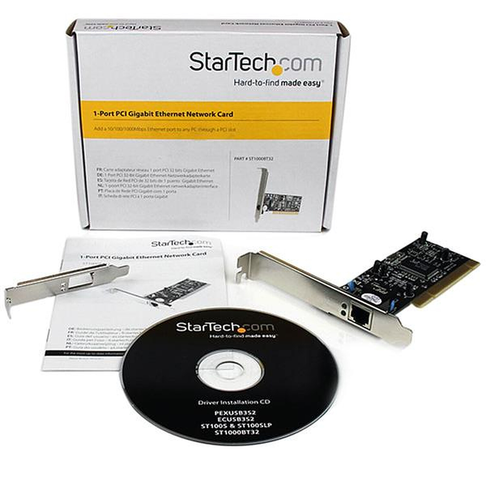 Carte réseau interne StarTech.com Carte PCI Express - Carte Réseau PCIe  SFP+ Ouvert pour Modules Conformes à la Norme MSA - Carte Réseau SFP+ PCIe  - Carte PCI Express Wifi pour PC