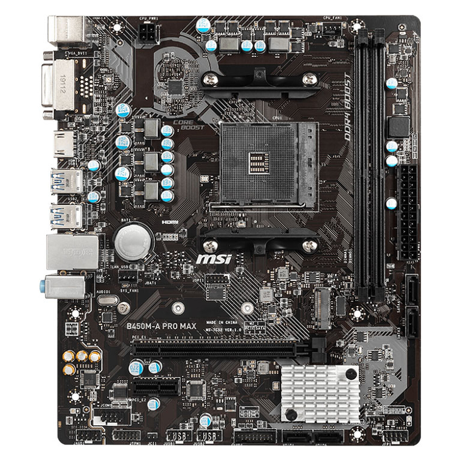 MSI B450M A PRO MAX Motherboard LDLC Holy Moley