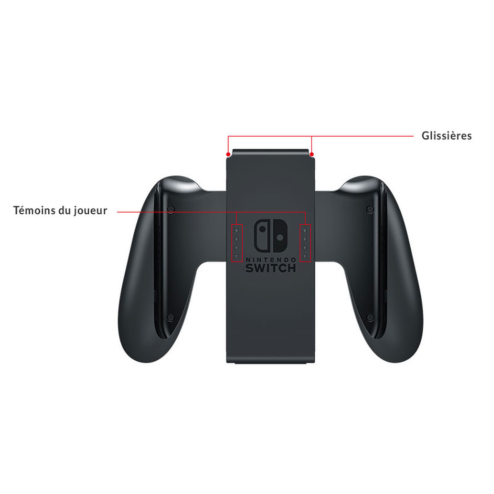 Nintendo nintendo switch + joy-con droit (rouge) et gauche (bleu) +  splatoon 2 - console de