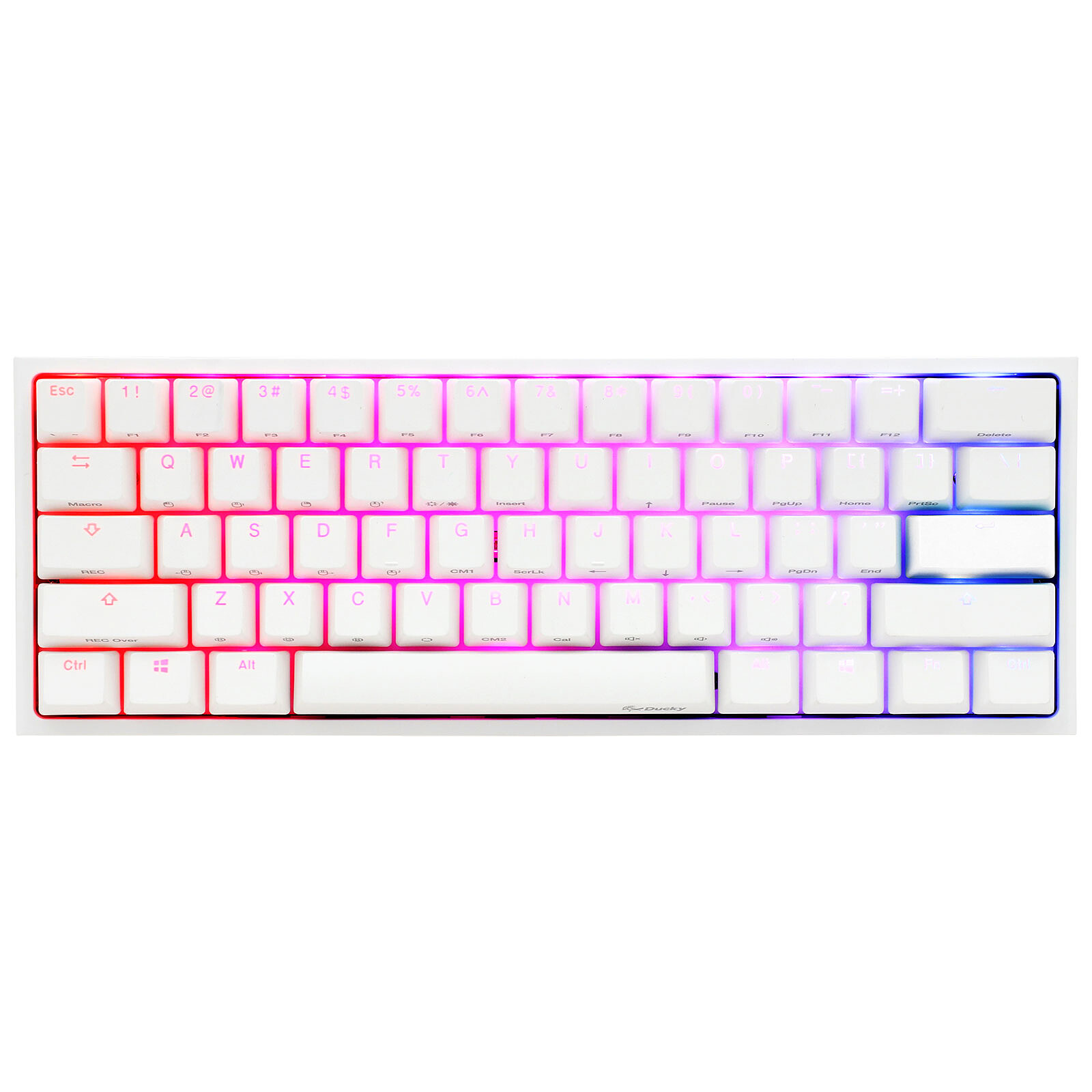 Ducky Channel One 2 Mini Rgb White Cherry Mx Rgb Silent Red Keyboard Ducky Channel On Ldlc