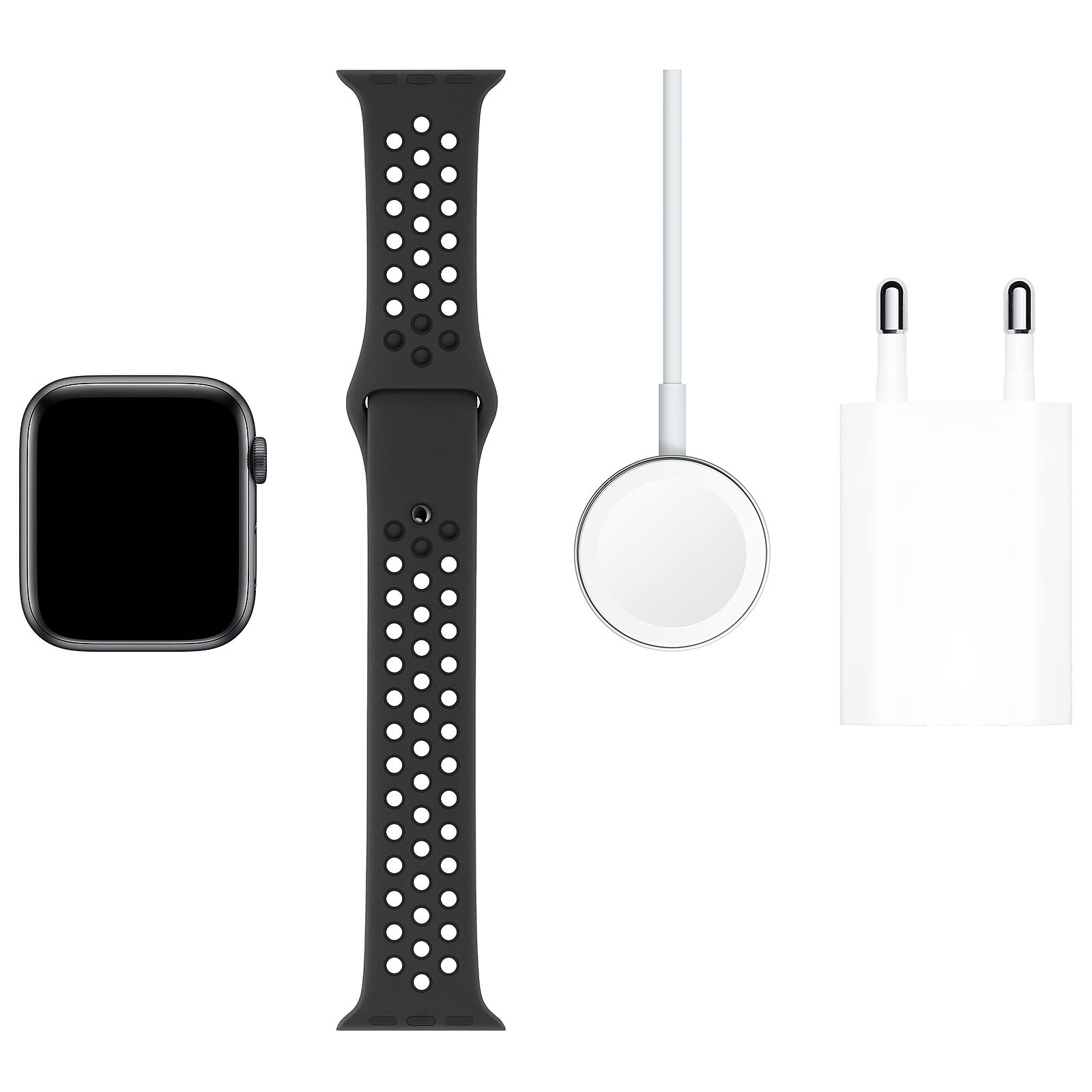 Apple Watch Series 5 Nike GPS Aluminio Gris Pulsera Deportiva Negro 44 - Smartwatch Apple en LDLC |