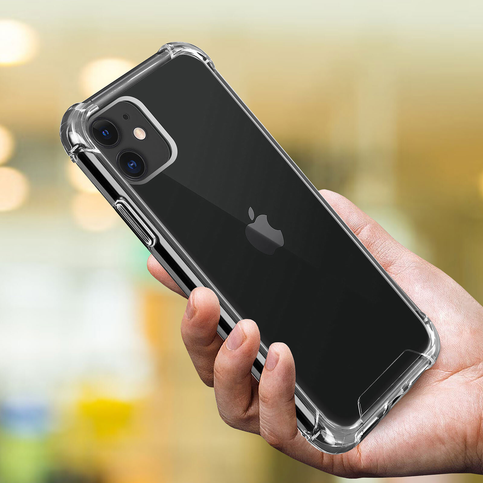 Negro kwmobile Funda Compatible con Apple iPhone 11 Carcasa Protectora Trasera de TPU para móvil 
