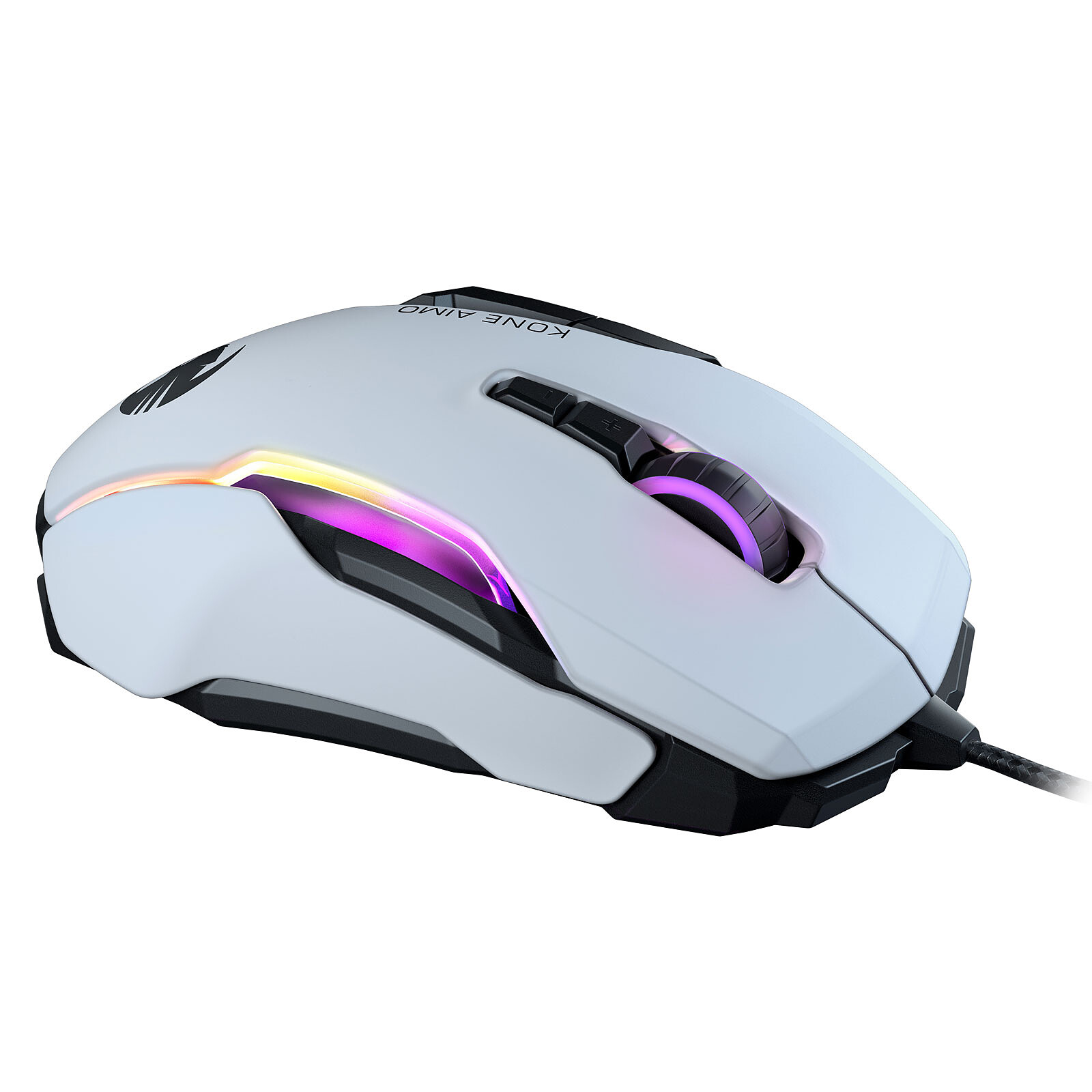 Roccat Kone Aimo Remastered White Mouse Roccat On Ldlc