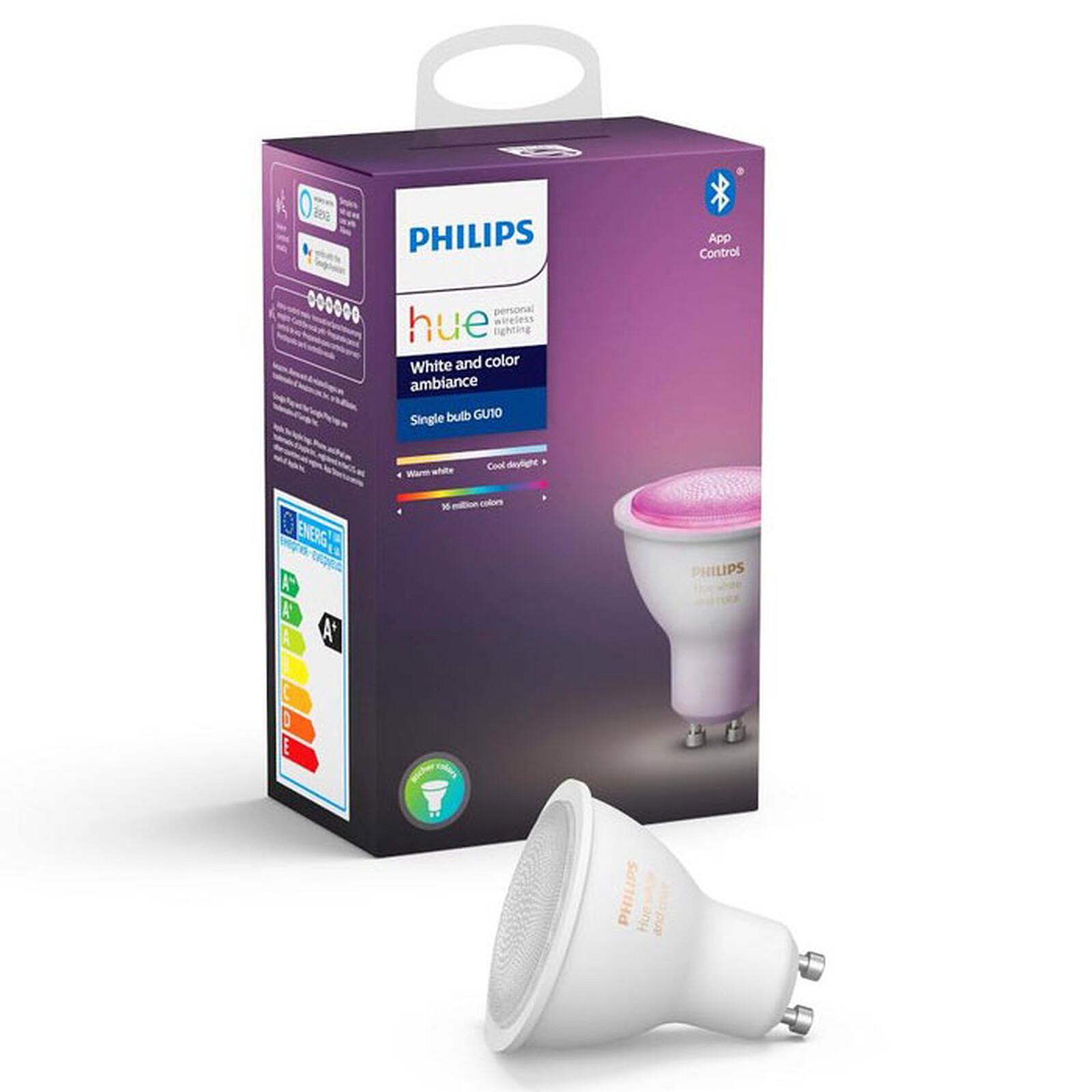 Philips Hue White and Color Ambiance Kit de démarrage E27 A60 8 W Bluetooth  x 3 - Ampoule connectée - Garantie 3 ans LDLC