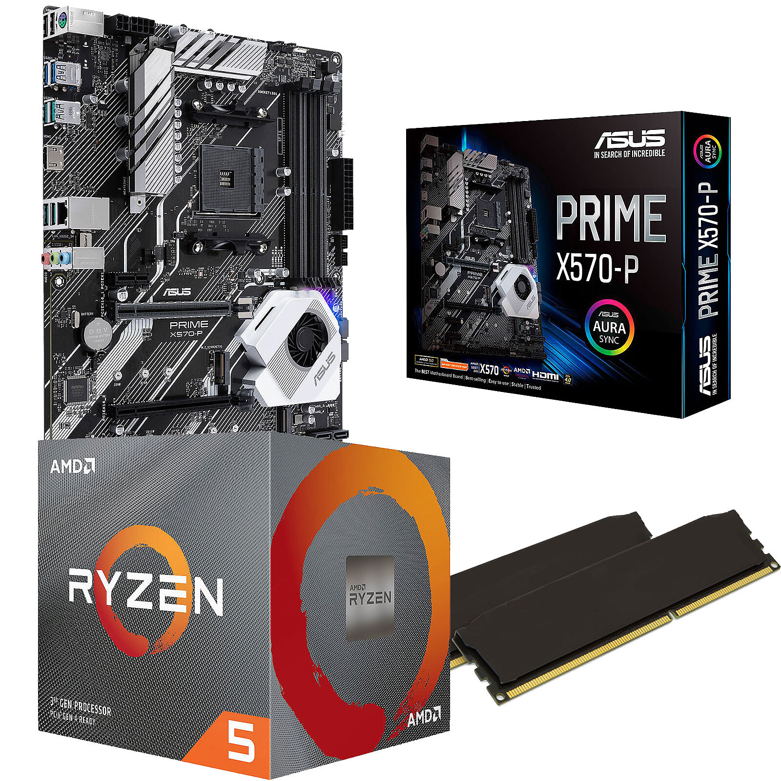 Processeur AMD Ryzen 5 3600 Fermé Dans La Prise De Carte Mère X570