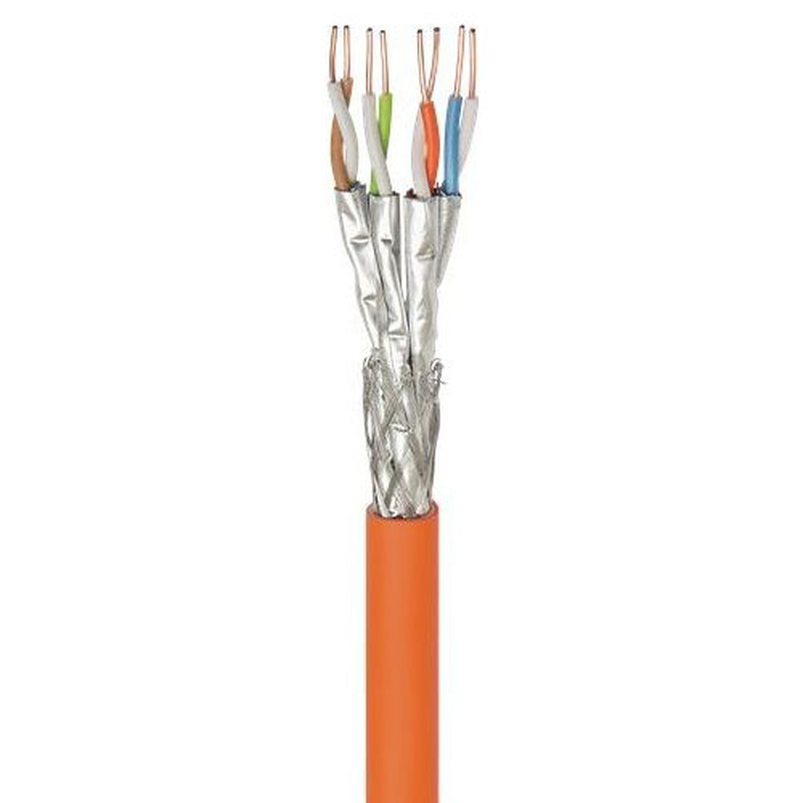 Goobay câble réseau catégorie 7a S/FTP (PiMF) 250 mètres (Orange