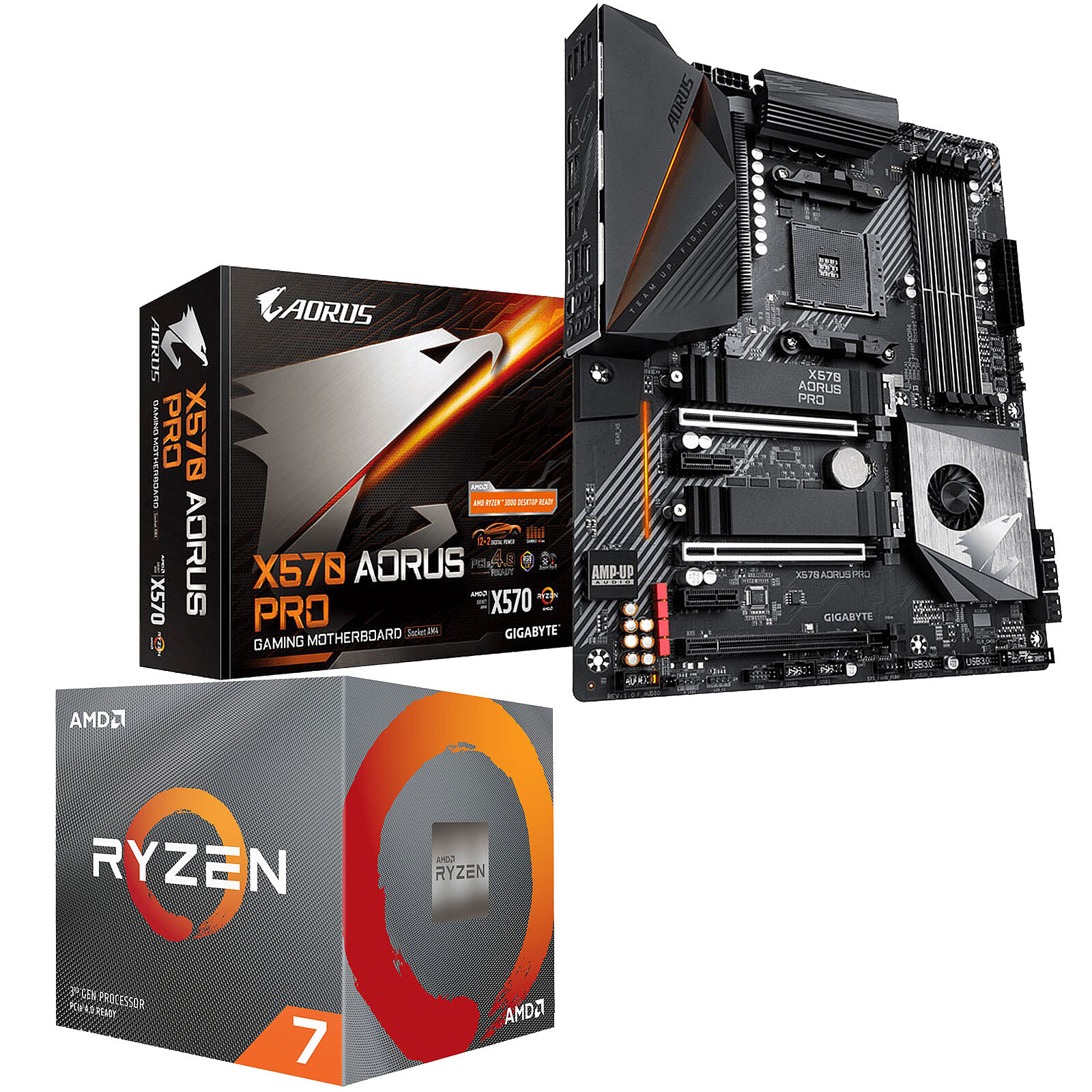 Contracción Creo que Espinas Kit Upgrade PC AMD Ryzen 7 3800X Gigabyte X570 AORUS PRO - Kit  actualizacion Gigabyte en LDLC | ¡Musericordia!