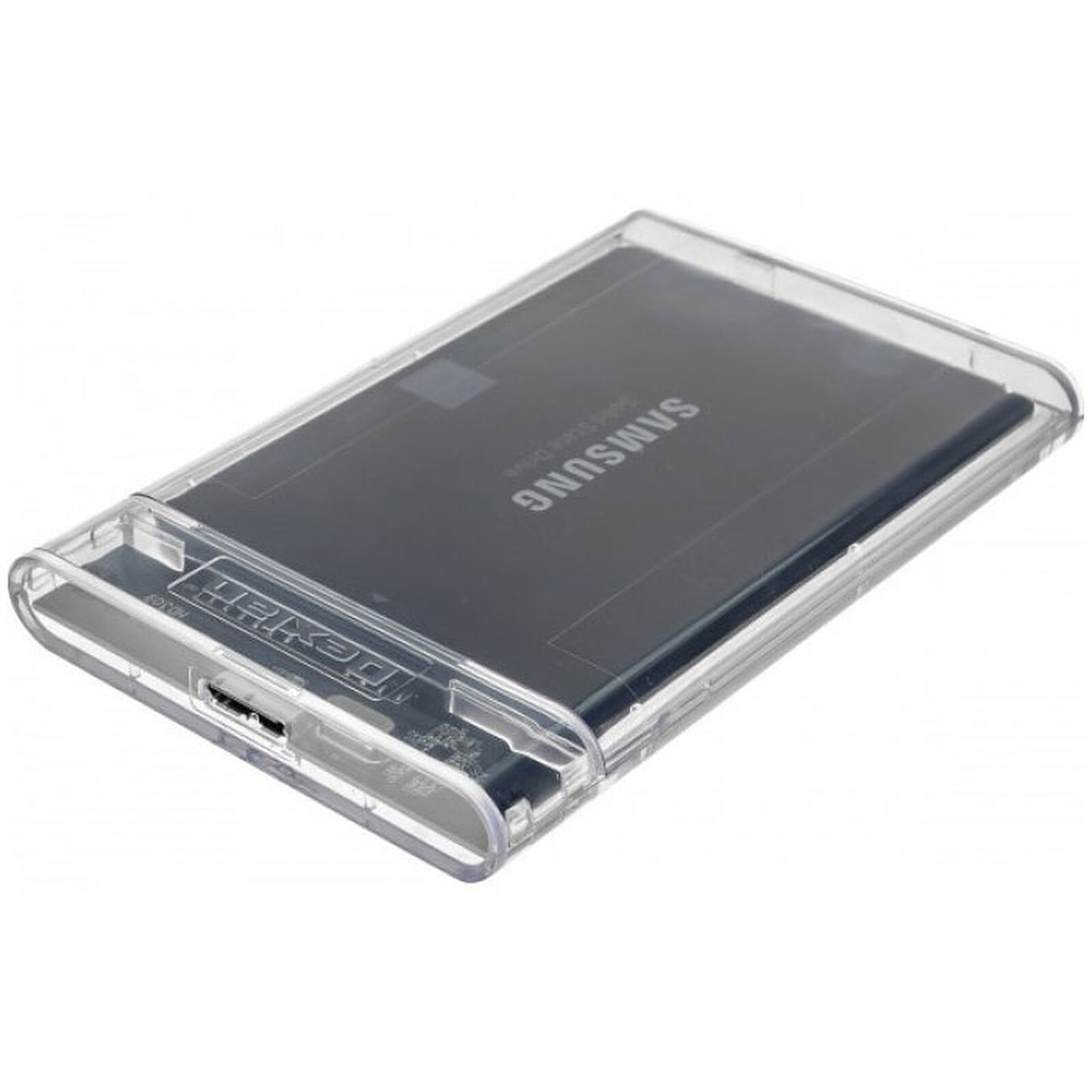 MaxInPower boitier externe USB 3.0 en aluminium brossé pour disque dur 2.5''''  SATA III (coloris rouge) - Boitier externe USB 3.0 en aluminium brossé pour  HDD ou SSD 2.5'''' SATA III