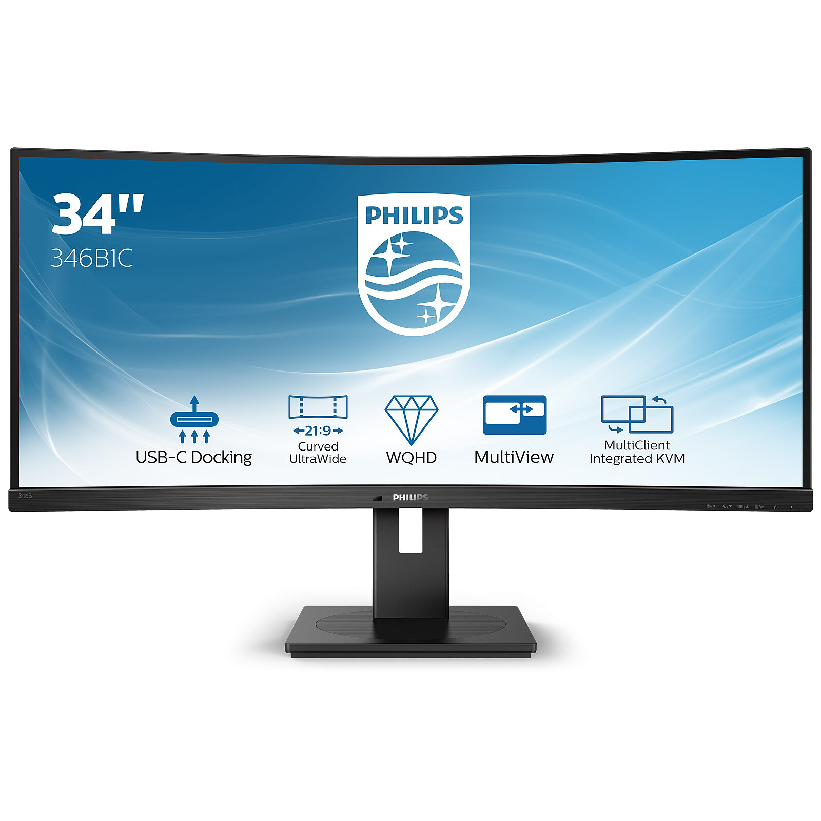 Philips Écran incurvé 346E2CUAE 86 cm (34 pouces) (HDMI