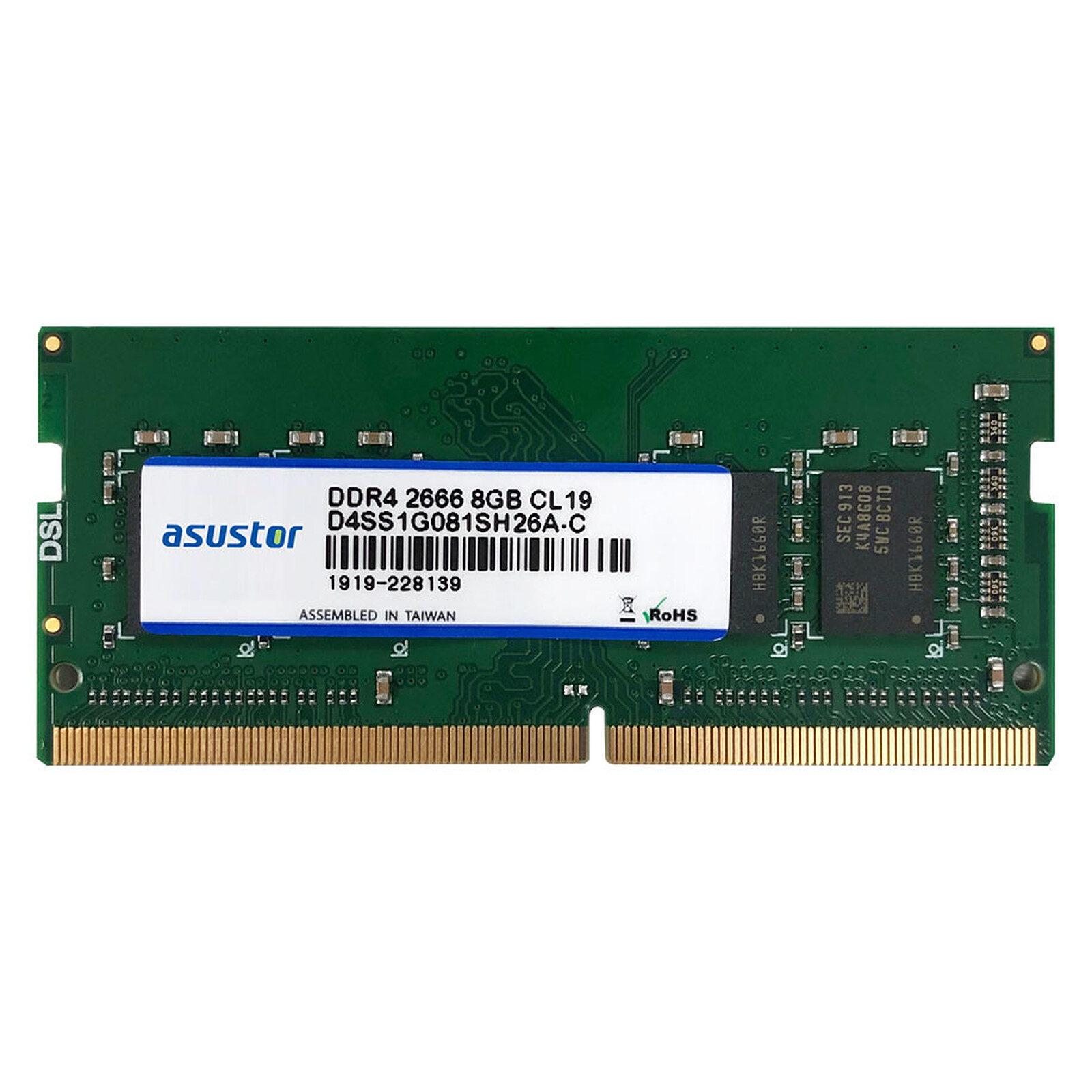 recuperación Algebraico Apoyarse ASUSTOR 4 GB (1 x 4 GB) DDR4 SO-DIMM 2133 MHz (AS-8GD4) - Accesorios NAS  ASUSTOR en LDLC