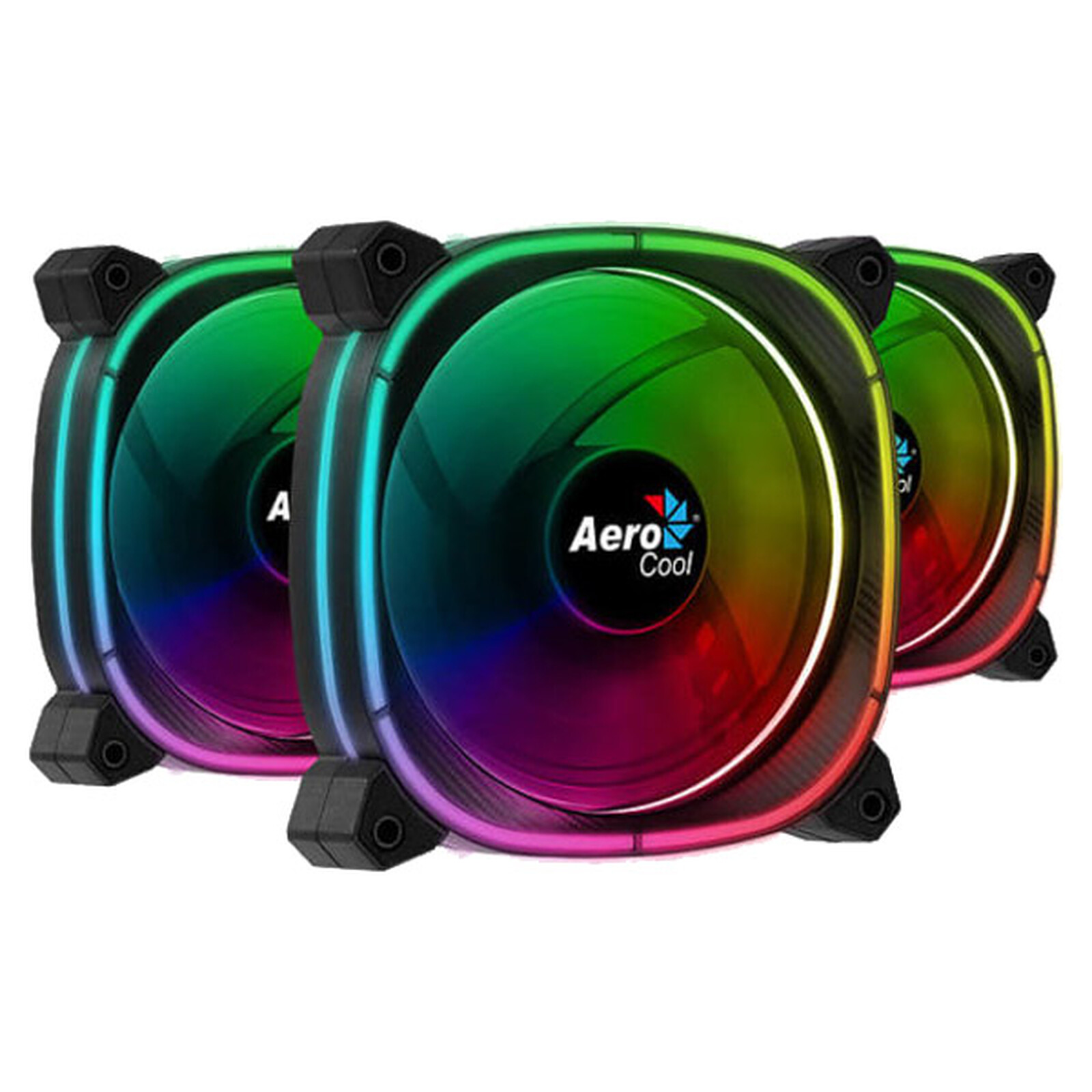 Aerocool Astro 12 Pro Pack de 3 - Ventilateur boîtier - Garantie 3 ans LDLC