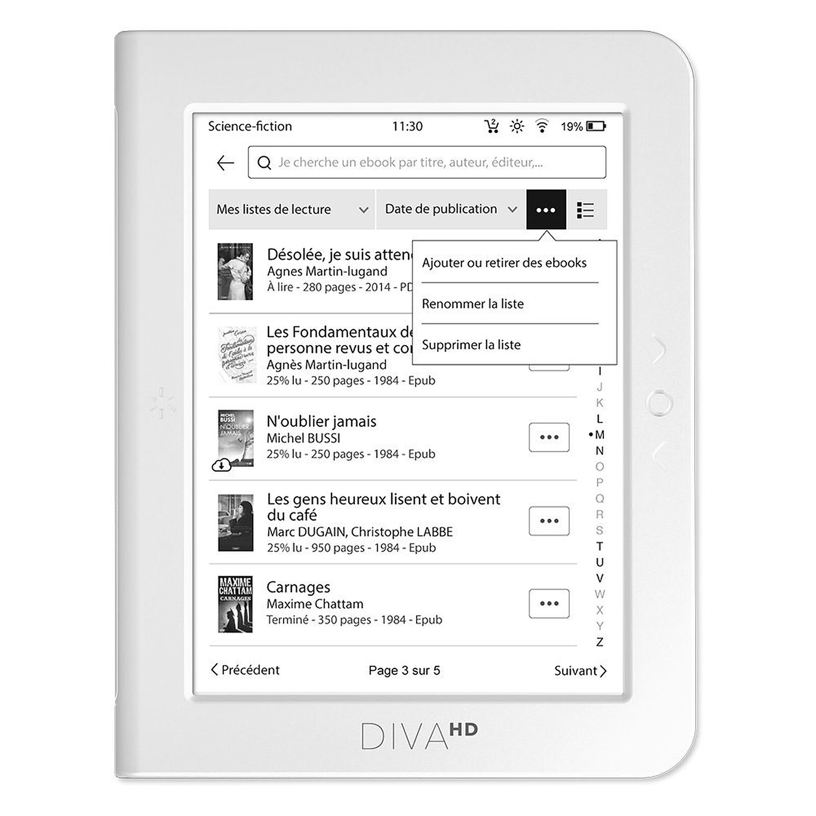 udvande inflation omfavne Bookeen Diva HD - E-reader Bookeen on LDLC