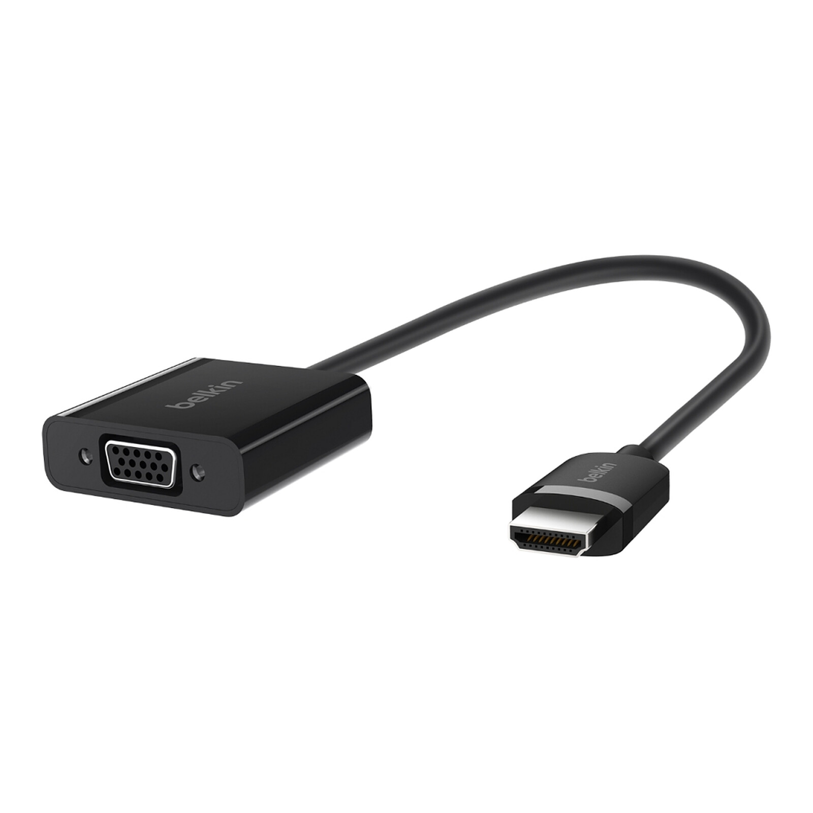 Câble Adaptateur HDMI vers VGA 1080p Portable et câble Audio 3,5 mm dalimentation USB,Câble Adaptateur HDMI（Noir）