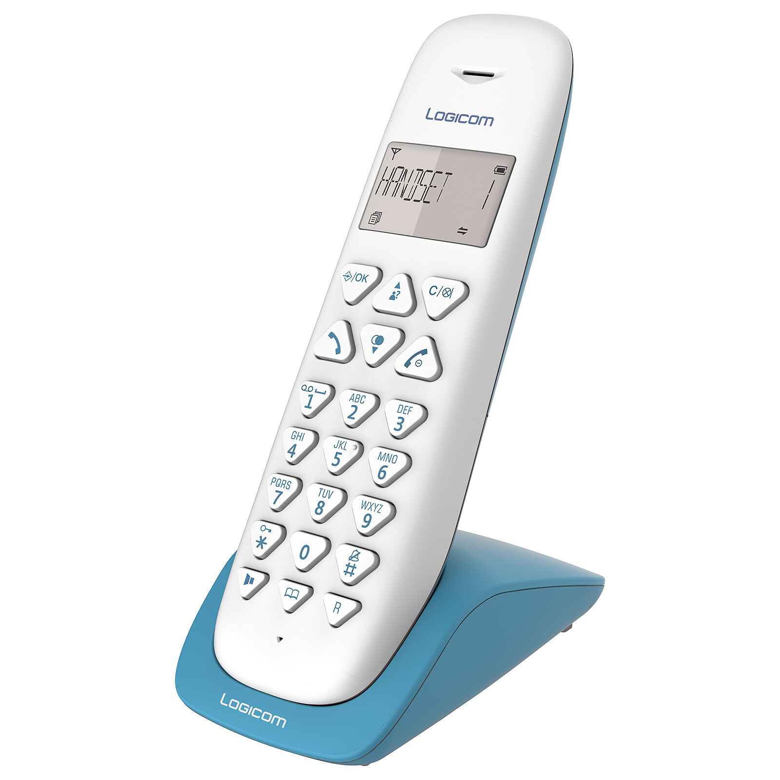 Telefono Cordless VEGA Logicom 155T Con Segreteria, Raggio Fino A 300 M, Vivavoce E Rubrica, Design Moderno