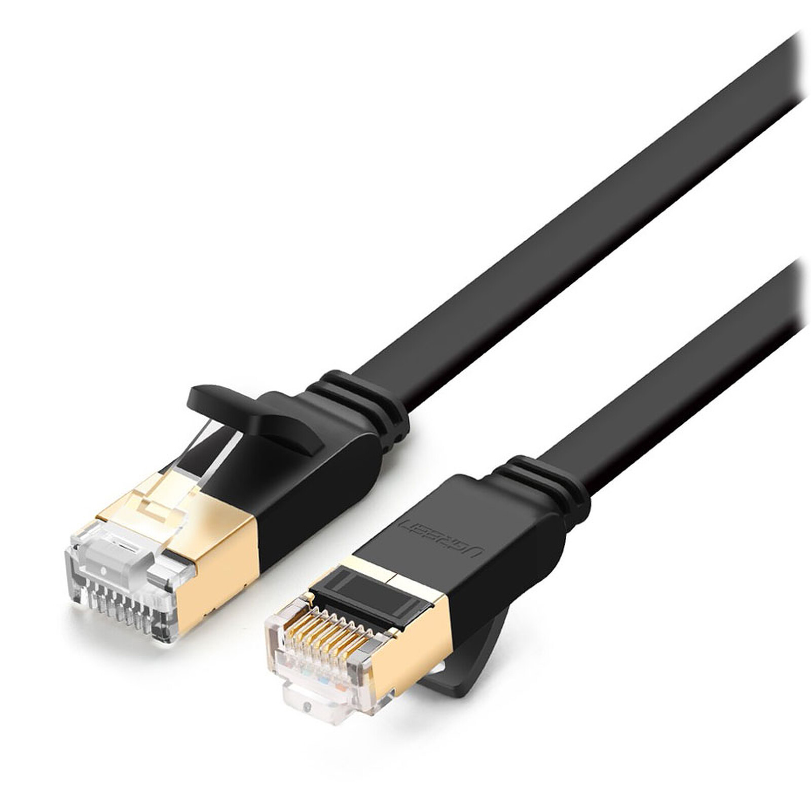 Ugreen UGREEN Cat 7 Plat Câble Ethernet Réseau RJ45 Haut Débit 10Gbps 600MHz 8P8C Co 