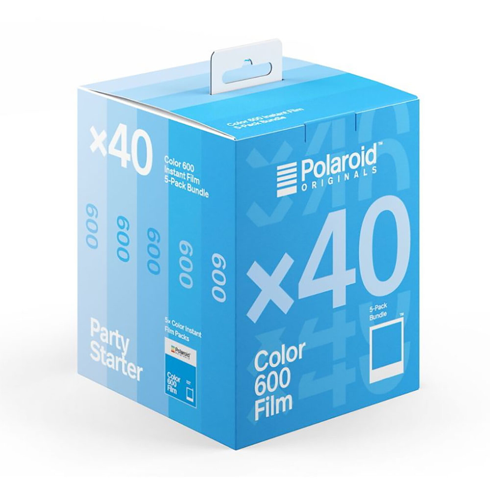 Une box polaroid avec un polaroid 600 et une pellicule. Acheter ou