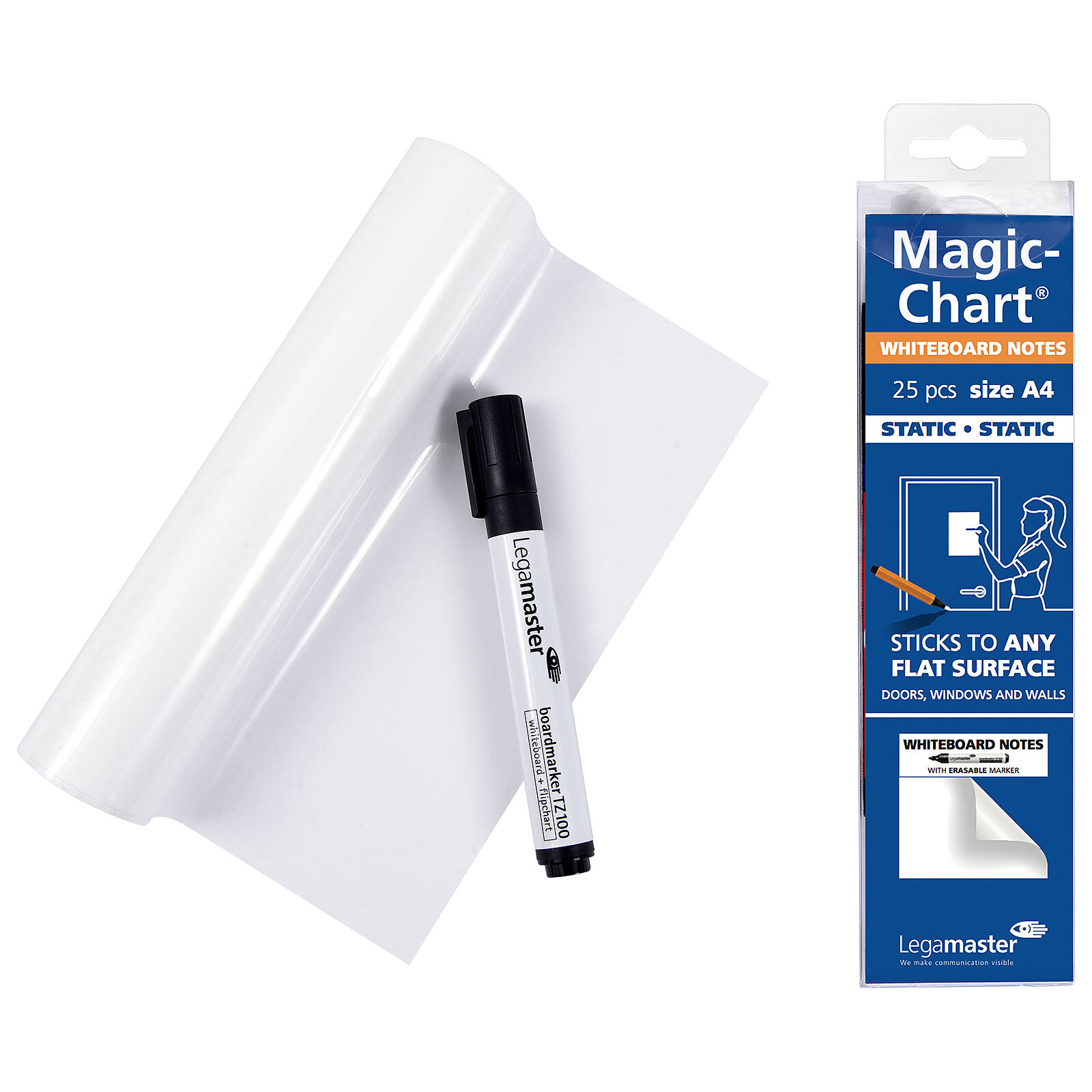 Legamaster Magic-Chart Whiteboard Notes A4 - Tableau blanc et