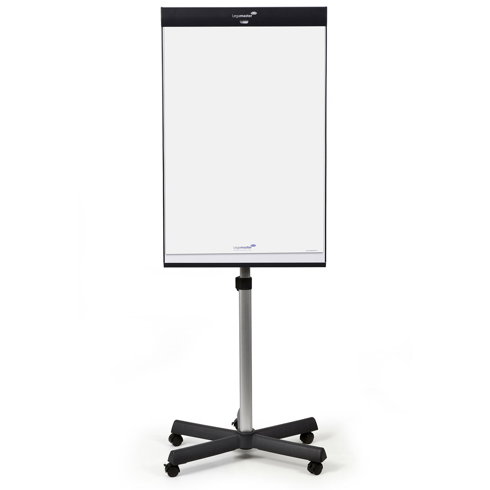 Chevalet de conférence blanc 60 x 90 cm, avec support, Hauteur réglable,  mobile, magnétique, paperboard effaçable