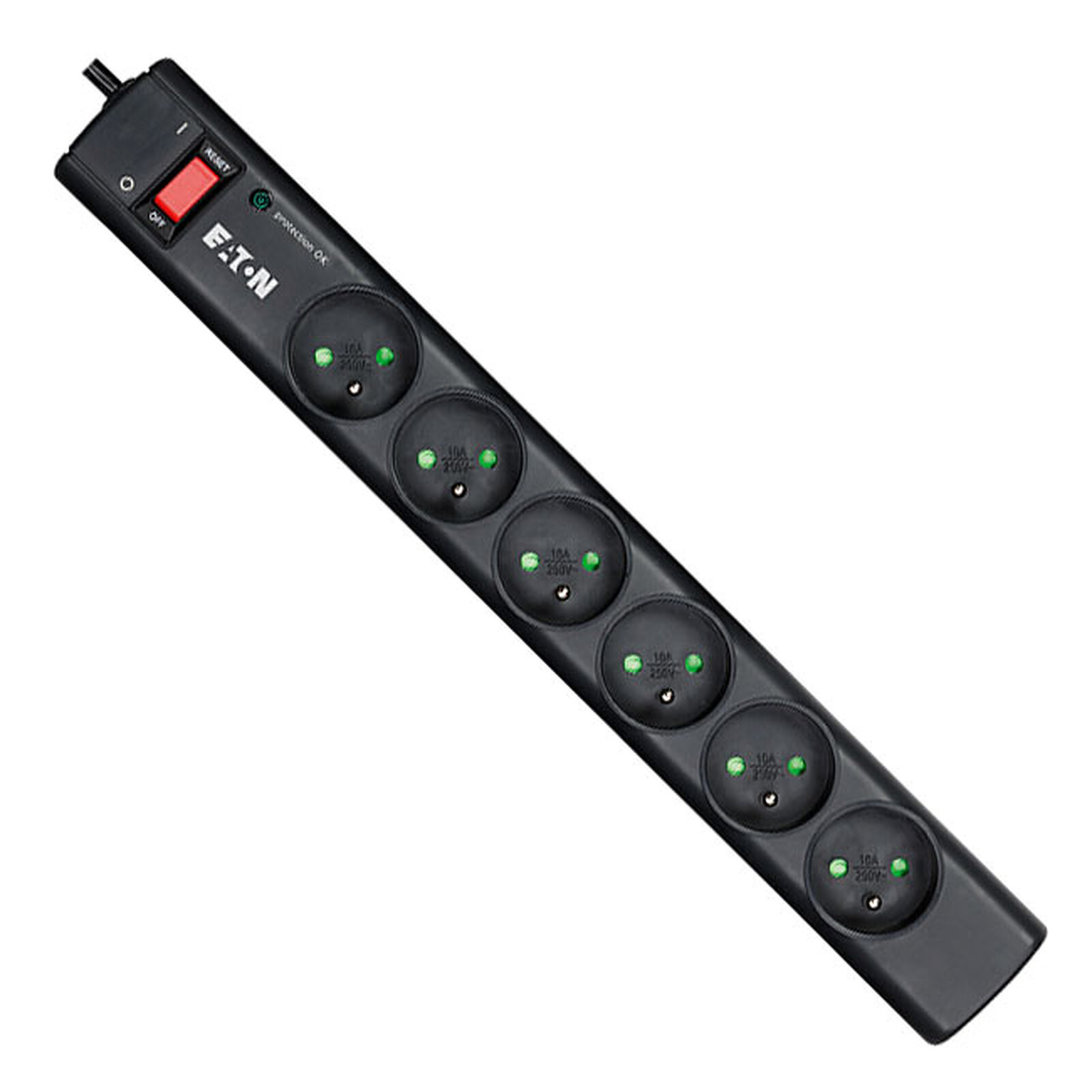 Multiprise - 3 ou 6 prises - longueur de câble 1,4 m - indice de protection  IP 20