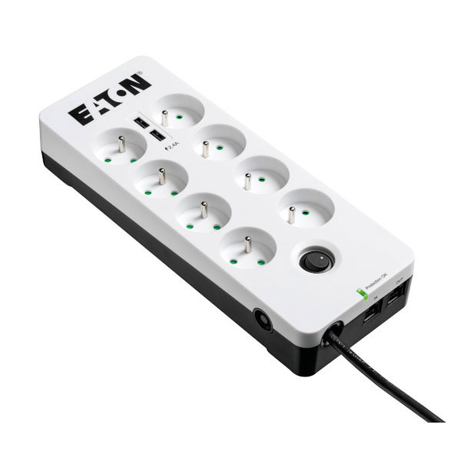 Eaton Protection Box 8 Tel USB FR - Prise parafoudre - Garantie 3 ans LDLC