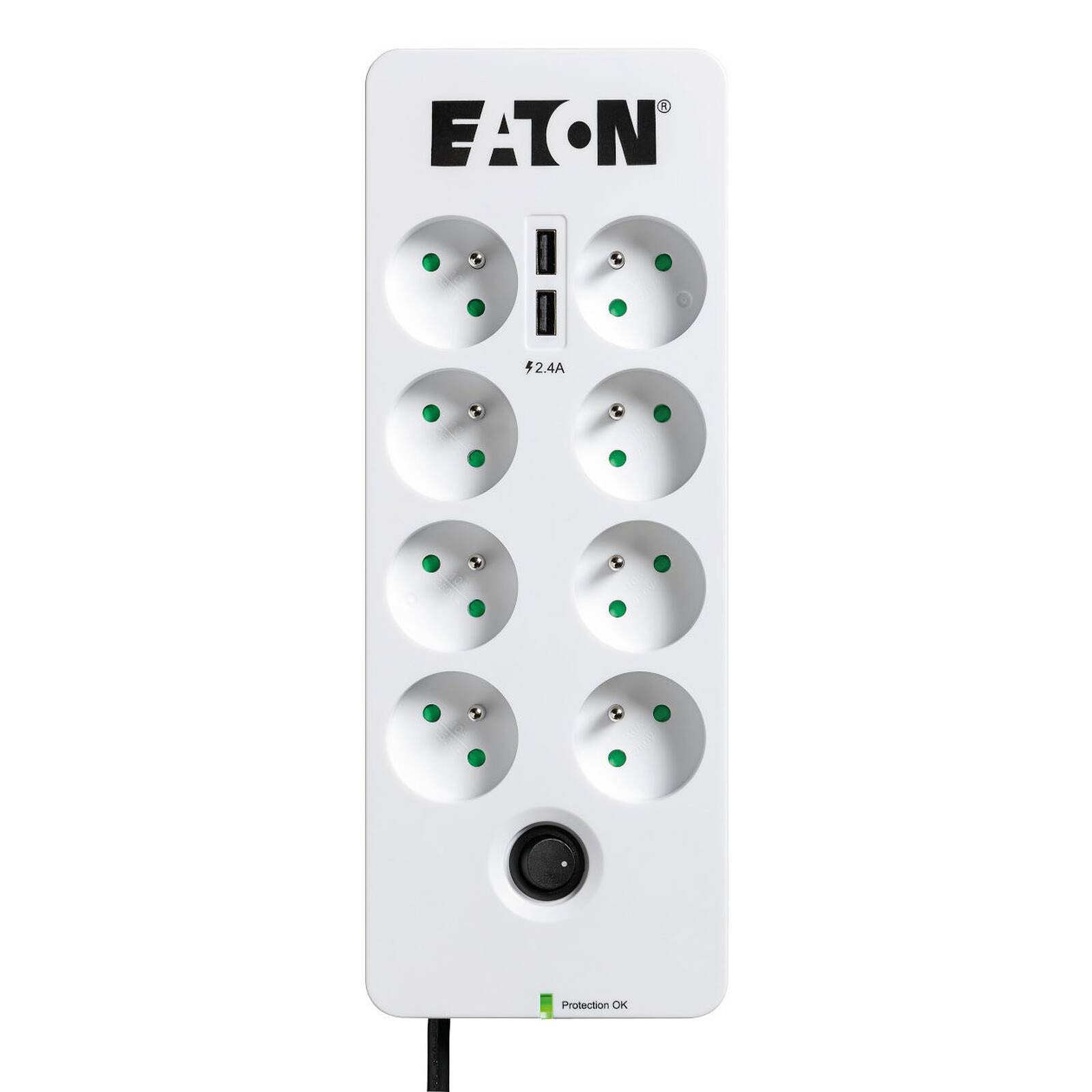Caja de protección Eaton 8 Tel USB ES - Toma pararrayos - LDLC