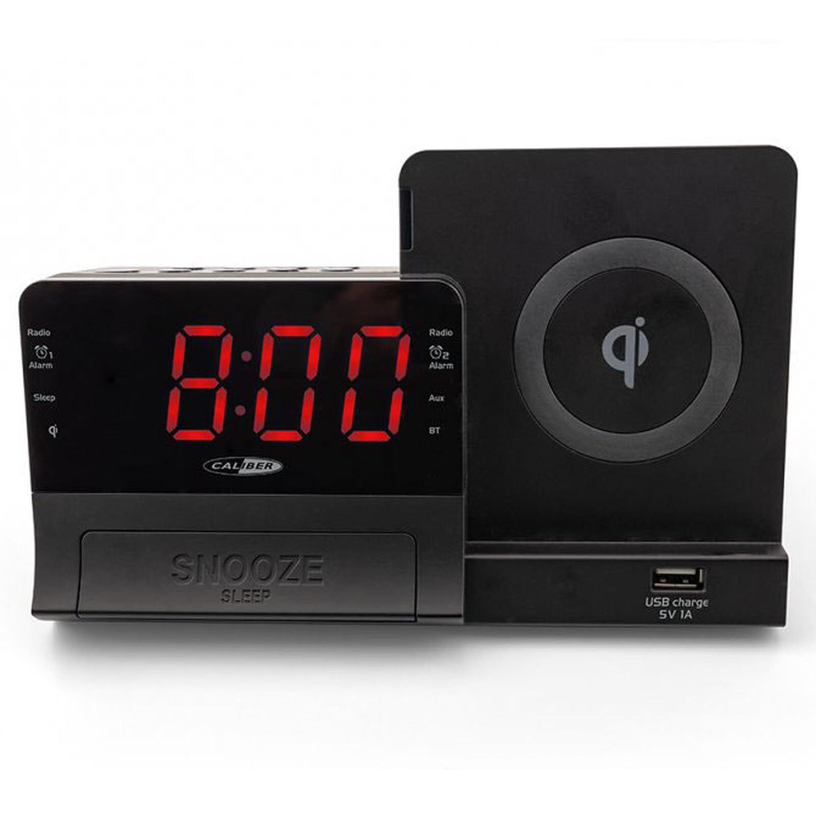 Philips TAR7705/10 Reloj Despertador Cargador Qi con Bluetooth/USB