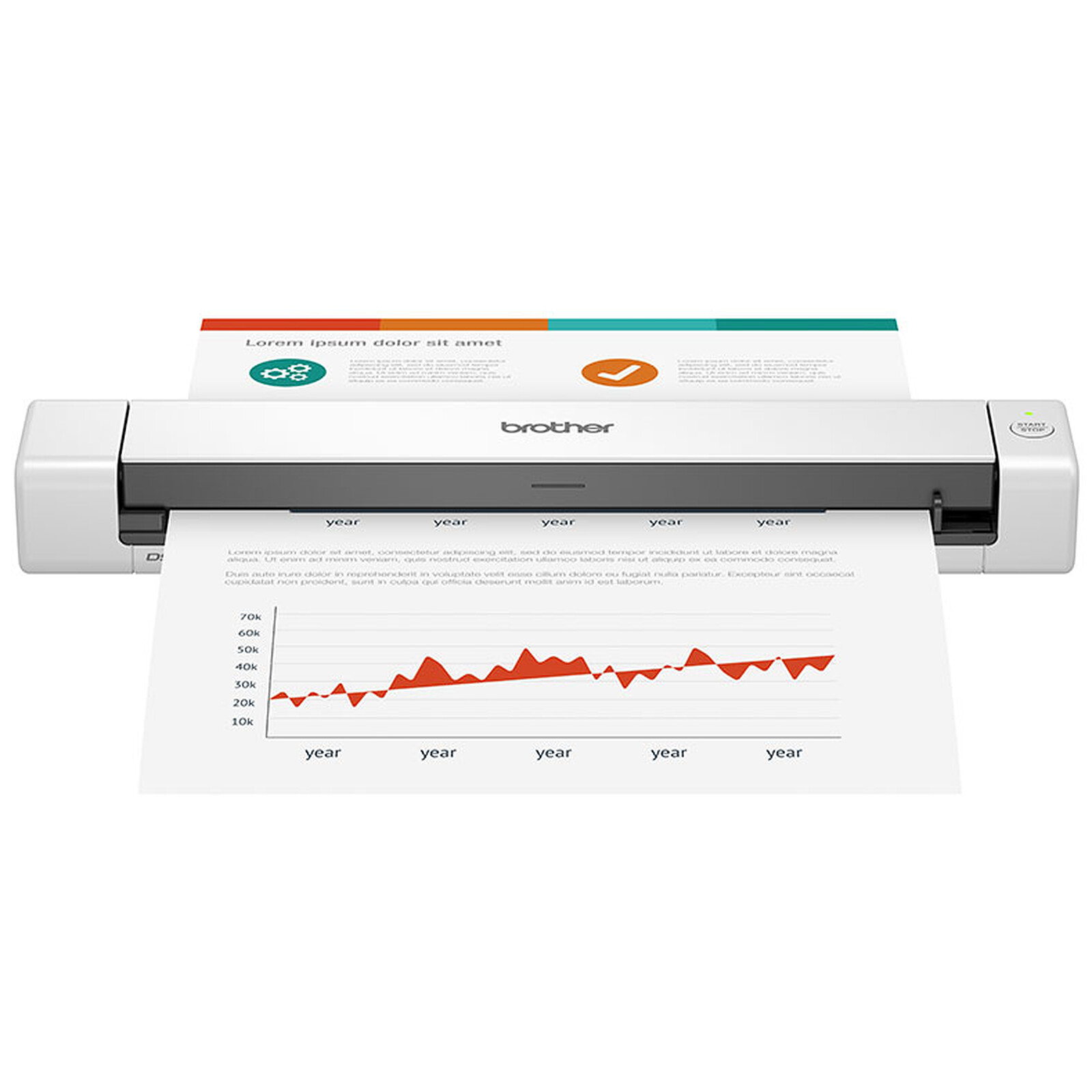 DS-940DW, Scanner Portable WiFi Recto Verso