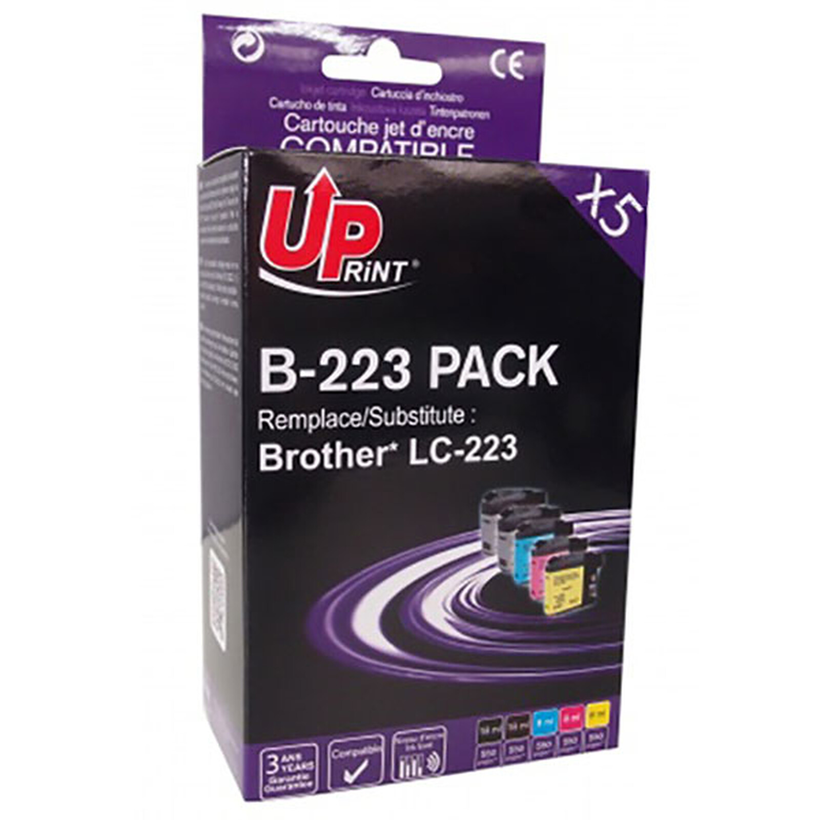 Uprint 912XL, Pack de 4 cartouches d'encre Uprint compatible HP