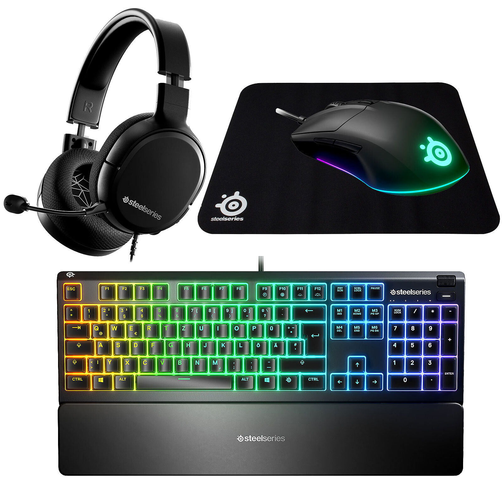 SPIRIT OF GAMER x XPERT G1100 - Adaptateur Clavier Souris Sans Fil Gamer +  Tapis, Compatible Switch, PS4/PS3, Xbox X/S/O