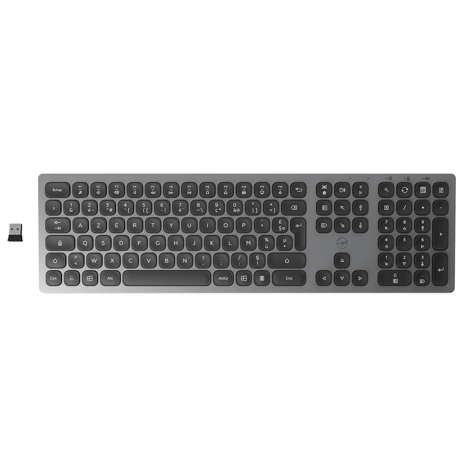 Mobility Lab Premium Wireless Slim Keyboard (Gris Foncé) - Clavier