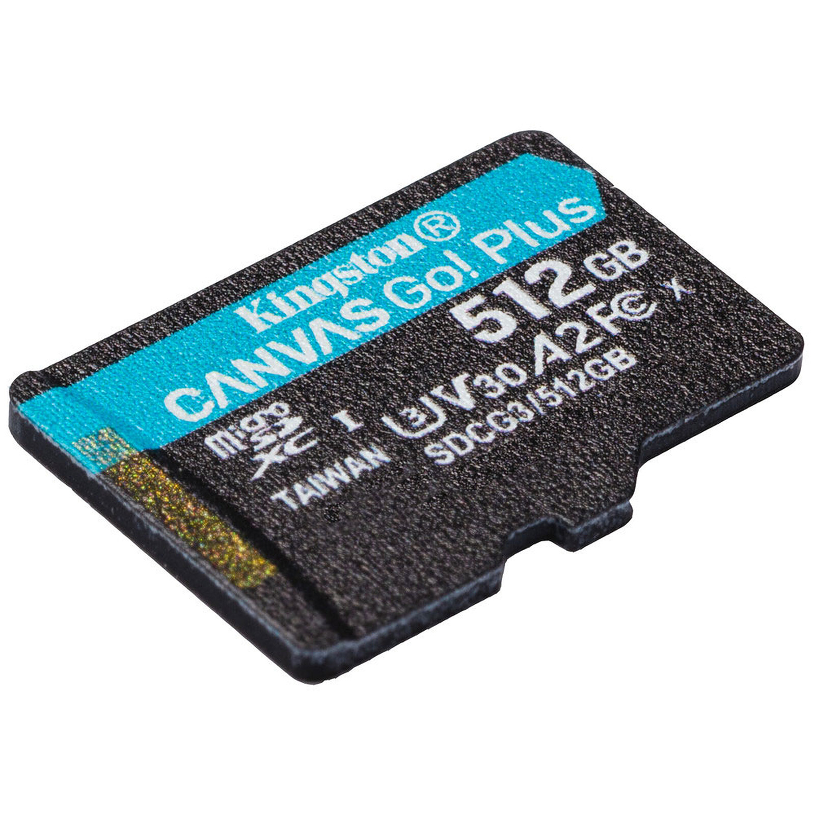 Carte Mémoire Micro SD Kingston Canvas Select Plus 512 Go + Adaptateur SD