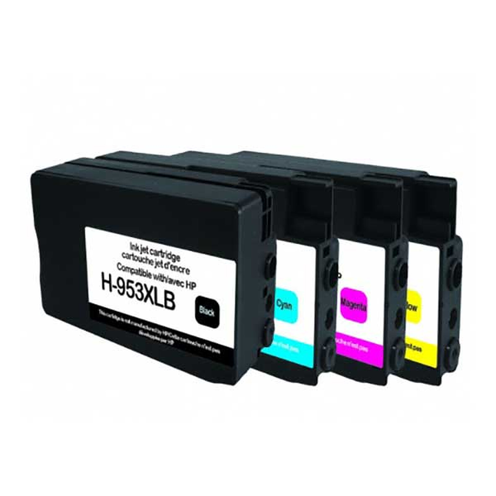 COMETE - 953XL - 4 Cartouches compatibles HP 953 XL 953XL - Noir et Couleur  - Marque française - Cartouche imprimante - LDLC