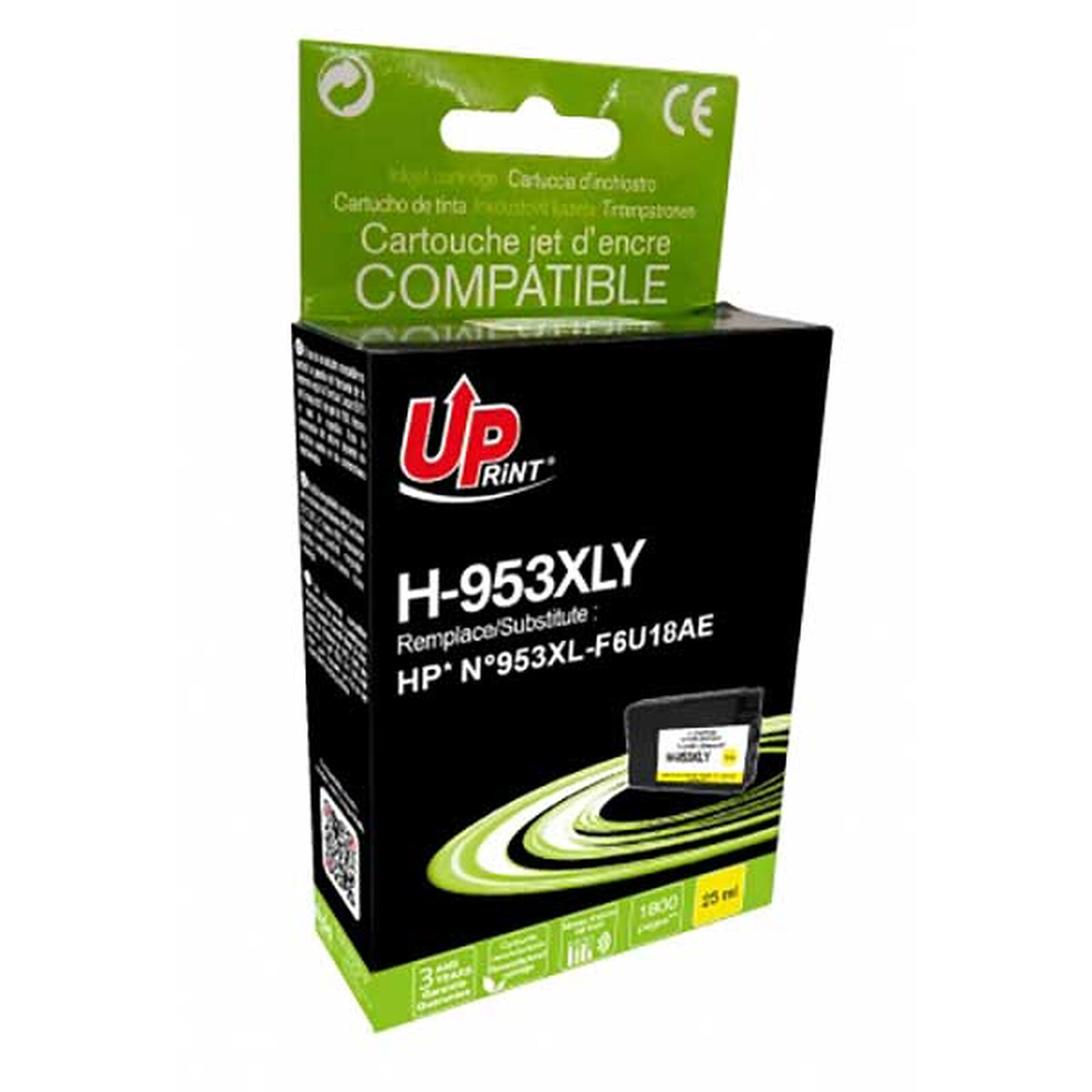 Cartouche d'encre compatible HP : 903 XL - TOP OFFICE - Noir