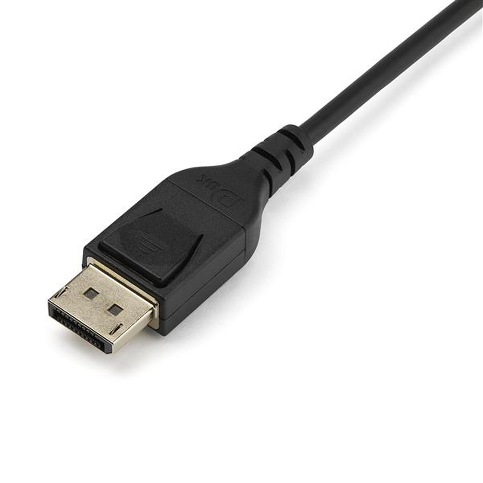 ST/BU, 8K4K, acodado hacia abajo, 0,15 m InLine® Cable adaptador DisplayPort 1.4 color negro y dorado