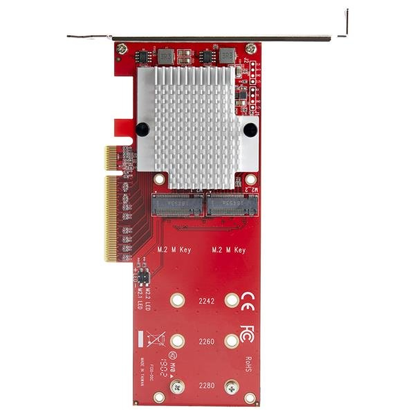Dual M.2 to PCIe Adapter, RIITOP M.2 NVMe SSD to PCIe Adapter & NGFF (