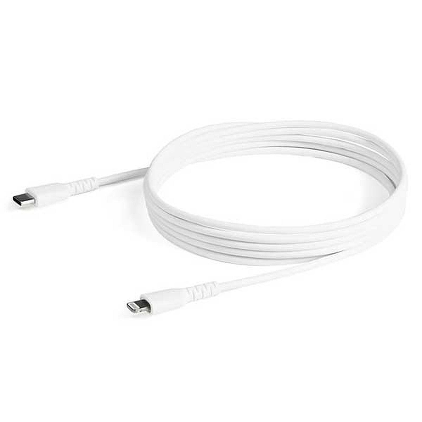 StarTech.com Câble USB-C vers Lightning Blanc Robuste 1m - Câble de  Charge/Synchronistation USB Type C vers Lightning Fibre Aramide -  iPad/iPhone 12