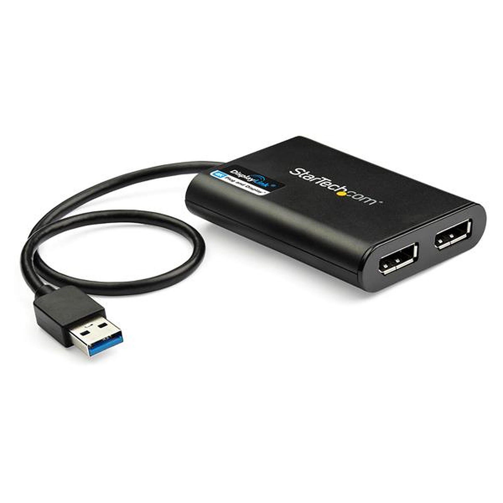 StarTech.com Adaptateur USB 3.0 vers double HDMI - 1x 4K 30Hz & 1x 1080p -  Carte video et graphique externe - Adaptateur d'af - Cdiscount Informatique
