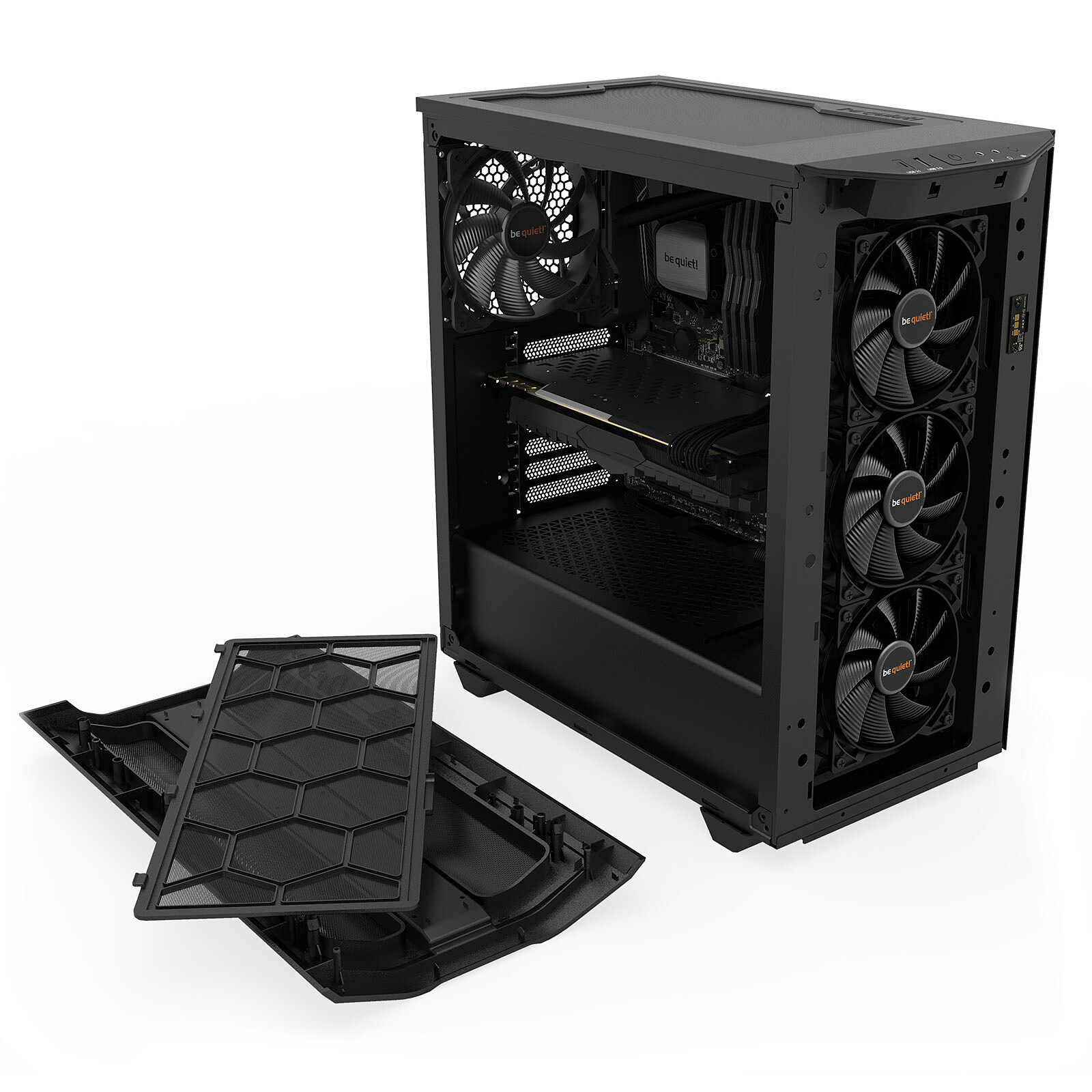 PURE BASE 500DX  White silent essential PC cases from be quiet!
