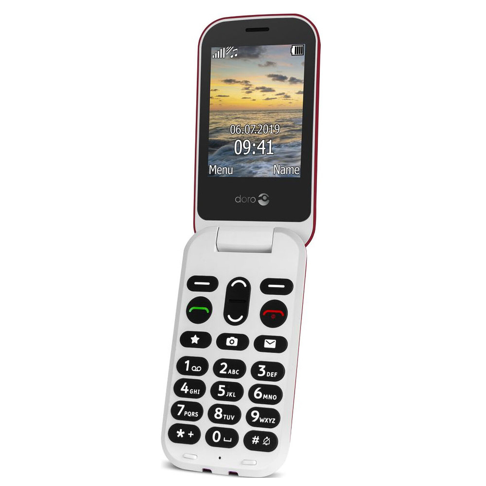 Doro 1380 - téléphone portable senior 2g double sim rouge DORO Pas