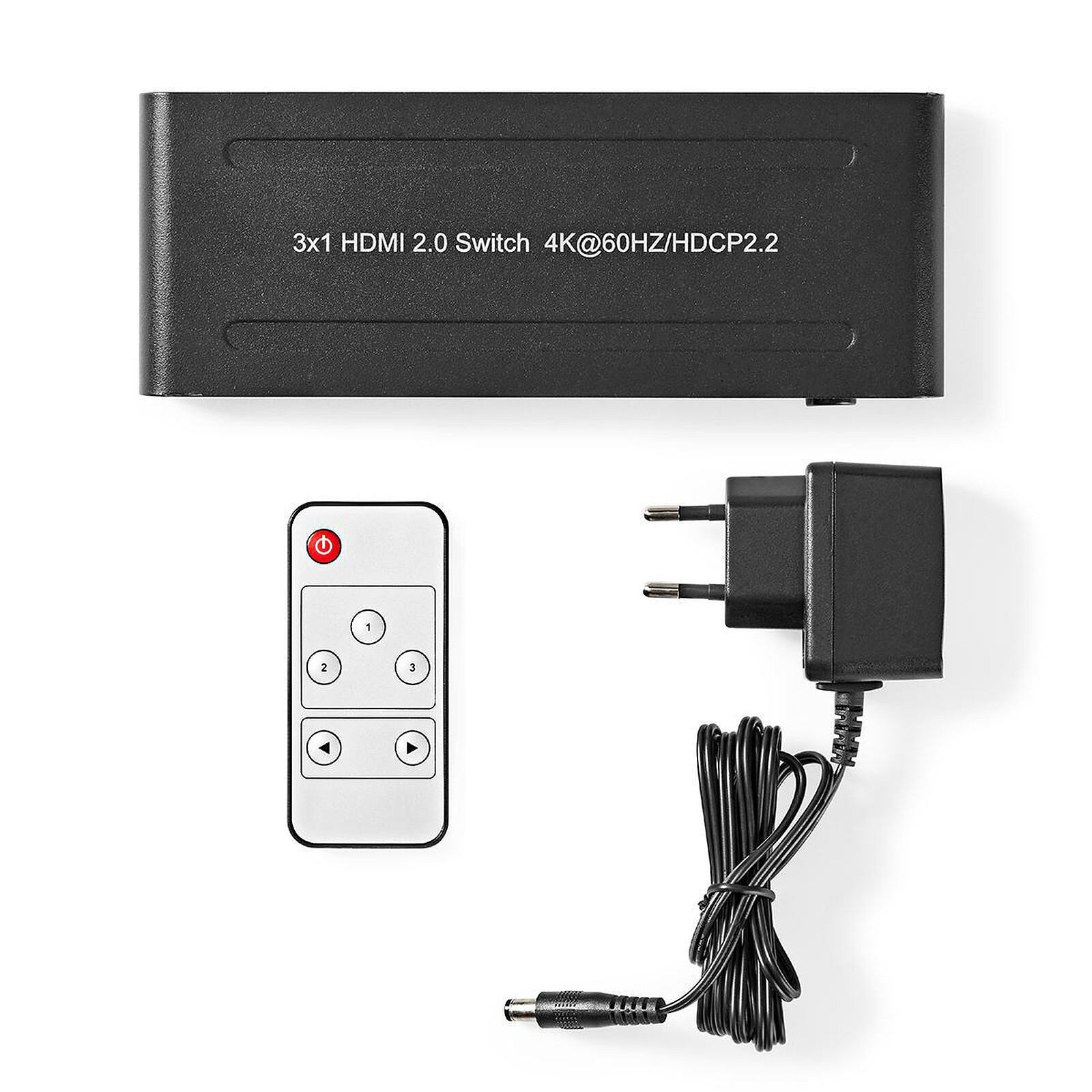 Commutateur HDMI - Ultra HD - 4K - Avec Télécommande - Noir - Prix