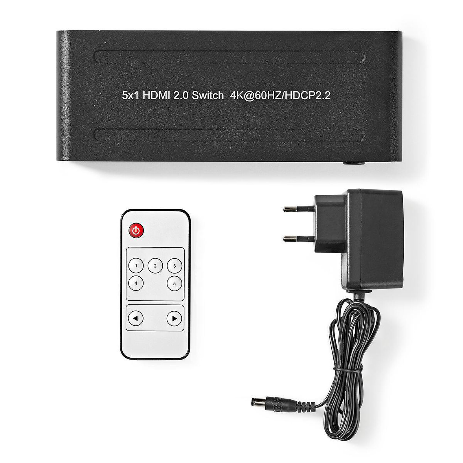 Nedis Switch HDMI 5 ports - HDMI - Garantie 3 ans LDLC