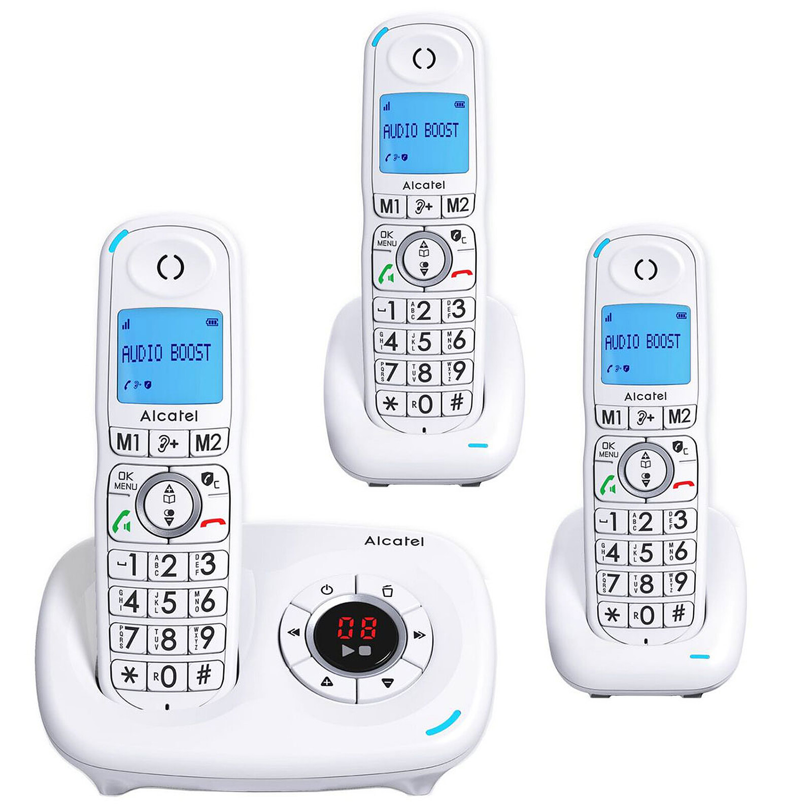 Alcatel XL585 Voice Trio White - Cordless phone - LDLC 3-year warranty