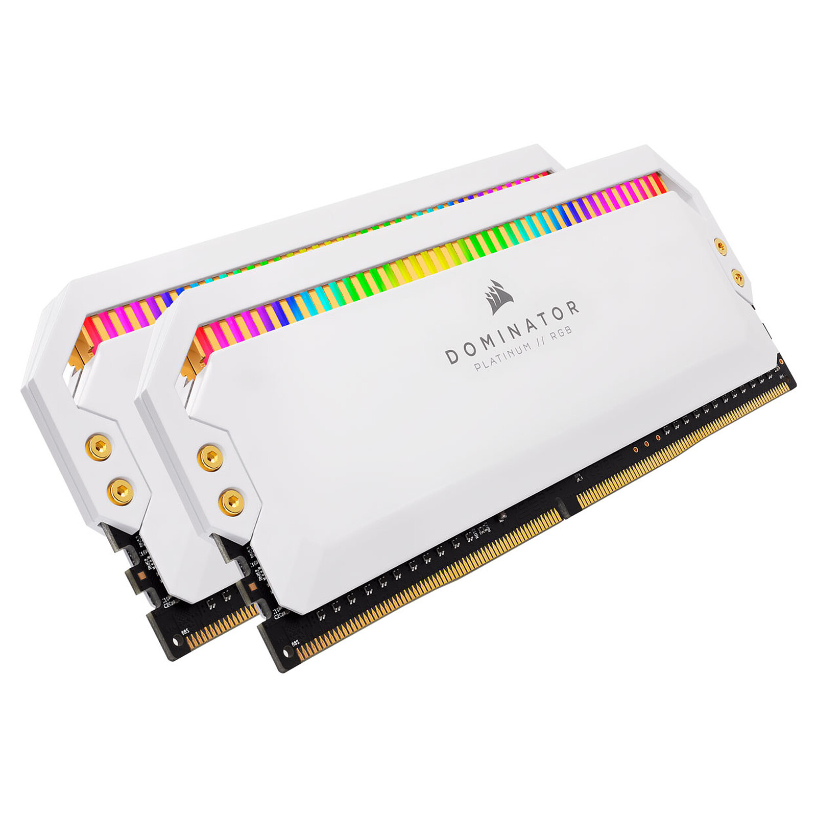 Corsair Dominator Platinum RGB 32 Go (2 x 16 Go) DDR4 3600 MHz CL18 - Blanc  - Mémoire PC - LDLC
