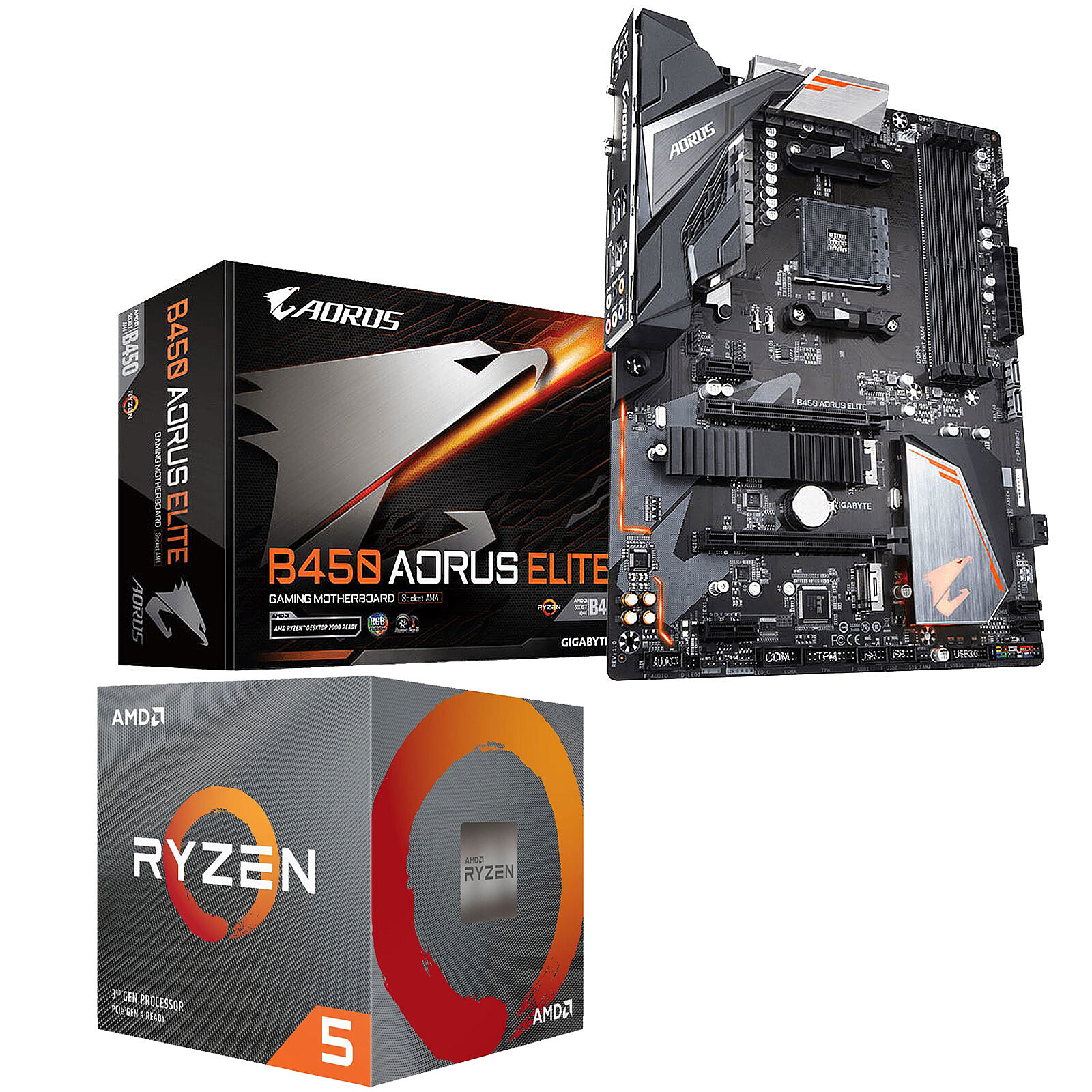 Enumerate kontakt Barber PC Upgrade Kit AMD Ryzen 5 3600 Gigabyte B450 AORUS ELITE - Upgrade bundles  Gigabyte on LDLC | Holy Moley